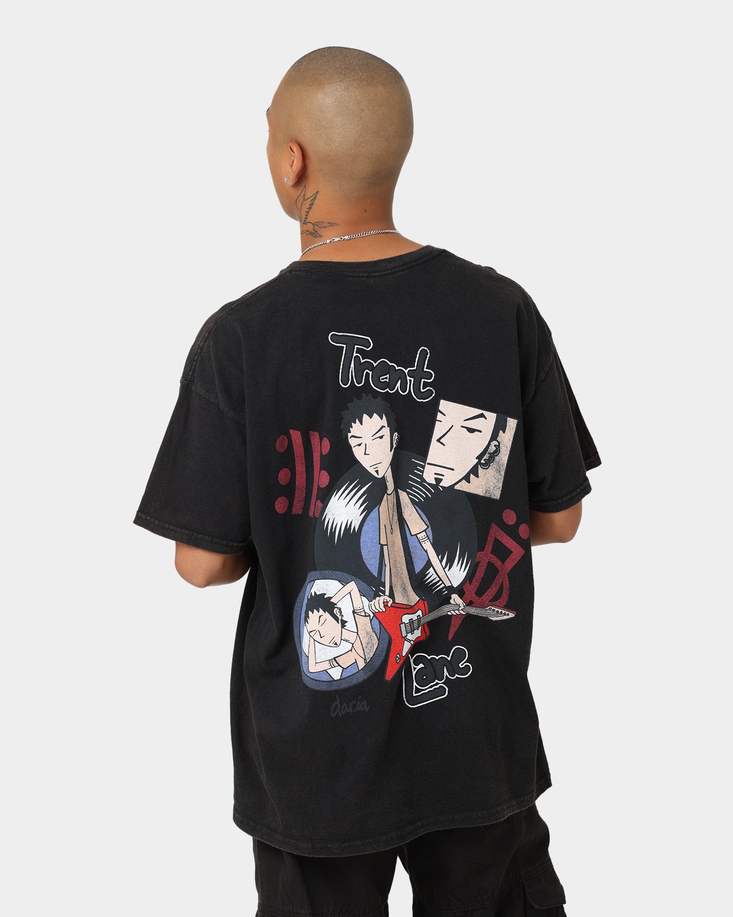 Vintage Black T-Shirt by American Thrift & Daria Trent Lane - Retro Graphic Tee for Casual Wear, Street Style & Everyday Outfits