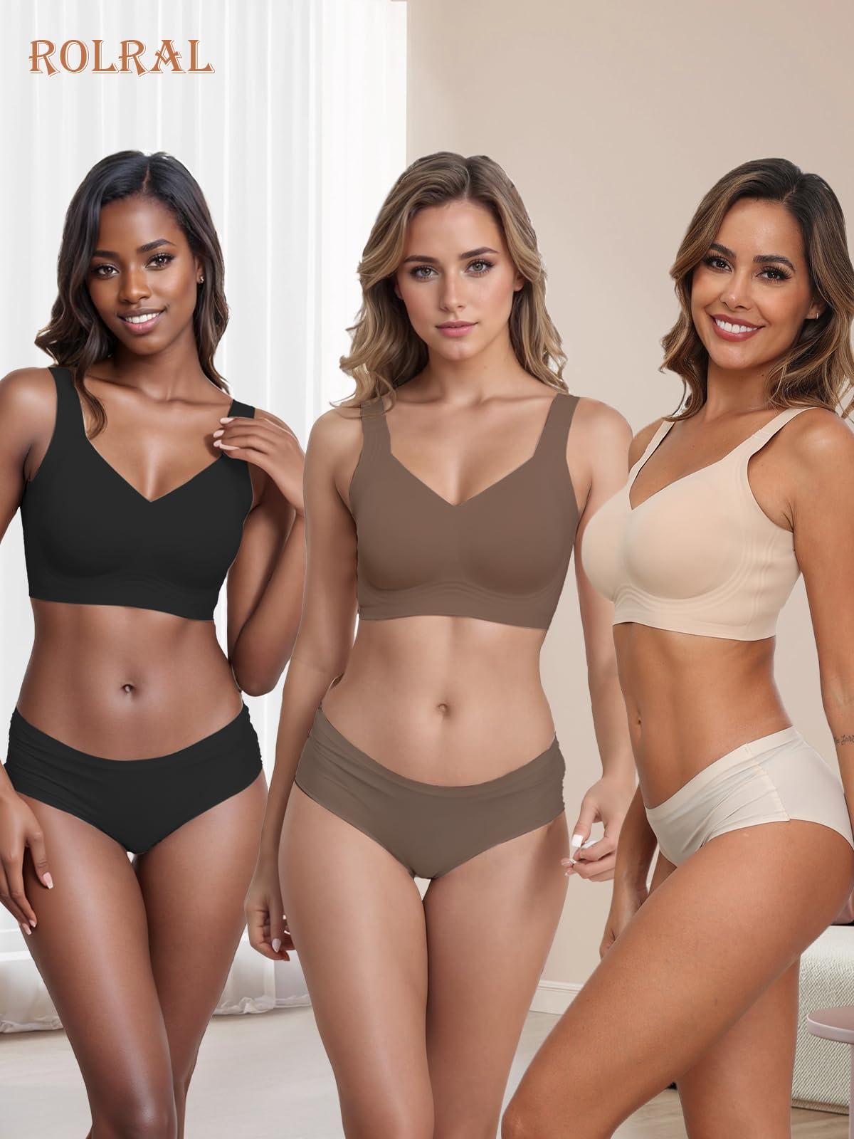 Best Full Coverage Bras for Women - No Underwire Support & Lift, Seamless Back Smoothing Comfort Bra for Everyday Wear, Workouts & Lounge