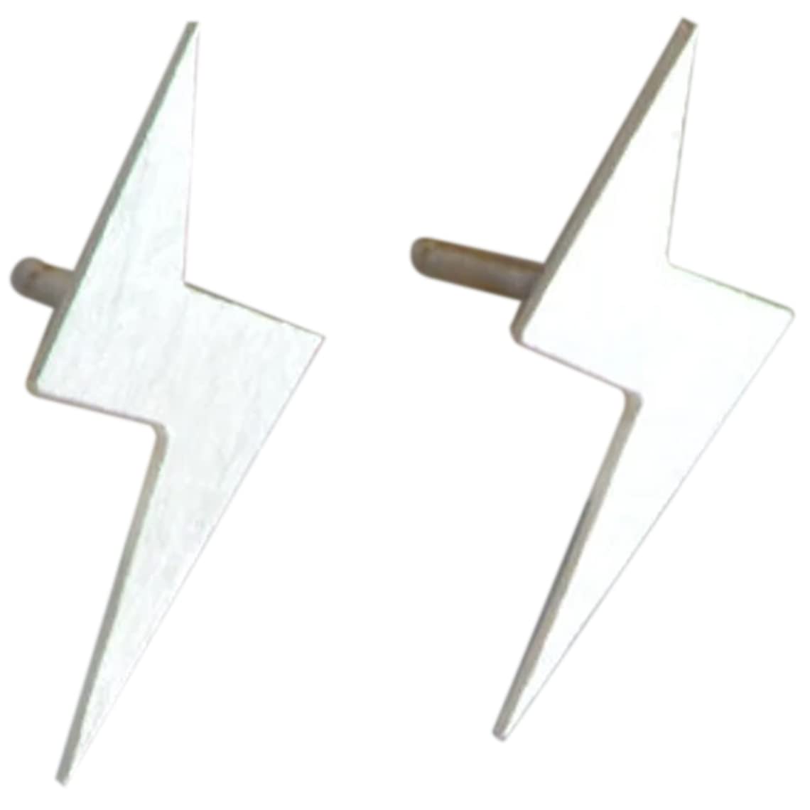 Sterling Silver Lightning Bolt Earrings for Women - Hypoallergenic Stud Earrings for Everyday Wear, Gifts & Fashion Accessories