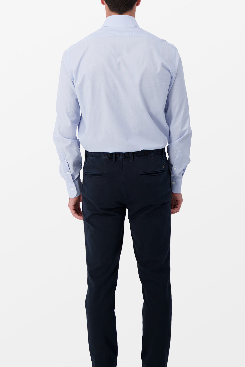 Barba Napoli Blue Classic Dress Shirt for Men - Premium Italian Cotton Formal Wear for Business & Special Occasions