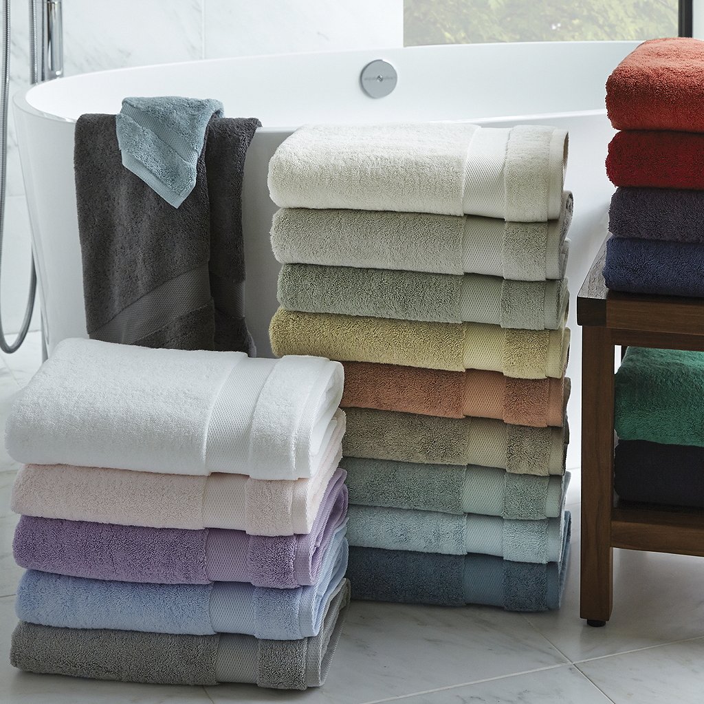 Premium Sferra Bello 12x12 Inch Ironed Cotton Wash Cloth - Soft & Absorbent for Face, Body & Baby Care - Luxury Bath & Spa Essential