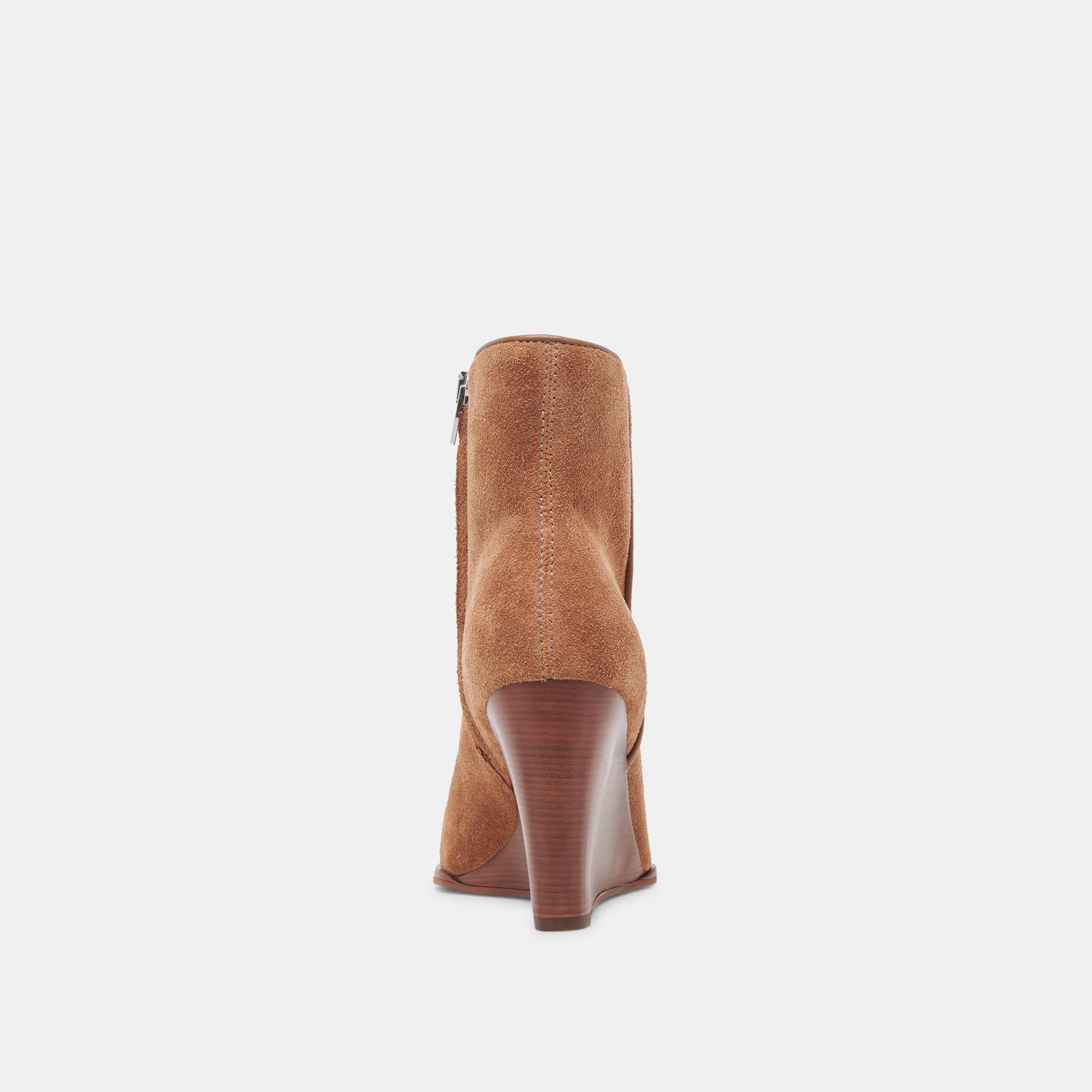 SUSANN Women's Wide Calf Booties in Chestnut Suede - Stylish Ankle Boots for Fall and Winter Outfits, Perfect for Office, Casual & Date Nights