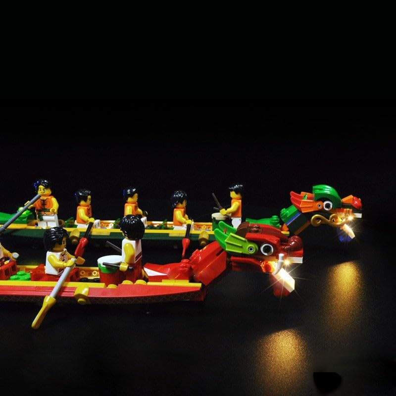80103 LED Lighting Kit for Boat Racing Building Blocks - No Model Set Included - Classic Version Decorative Model Lamp - Perfect for DIY Projects, Home Decor, and Model Enthusiasts
