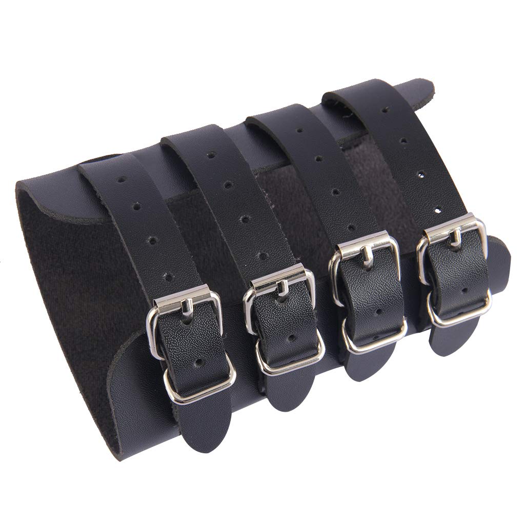 JAOYU Genuine Leather Bracers - Medieval Arm Armor Cuffs for Men & Women - Viking Cosplay Accessories, LARP Gear, Renaissance Faire Jewelry - Perfect for Halloween Costumes, Historical Reenactments, and Fantasy Roleplay