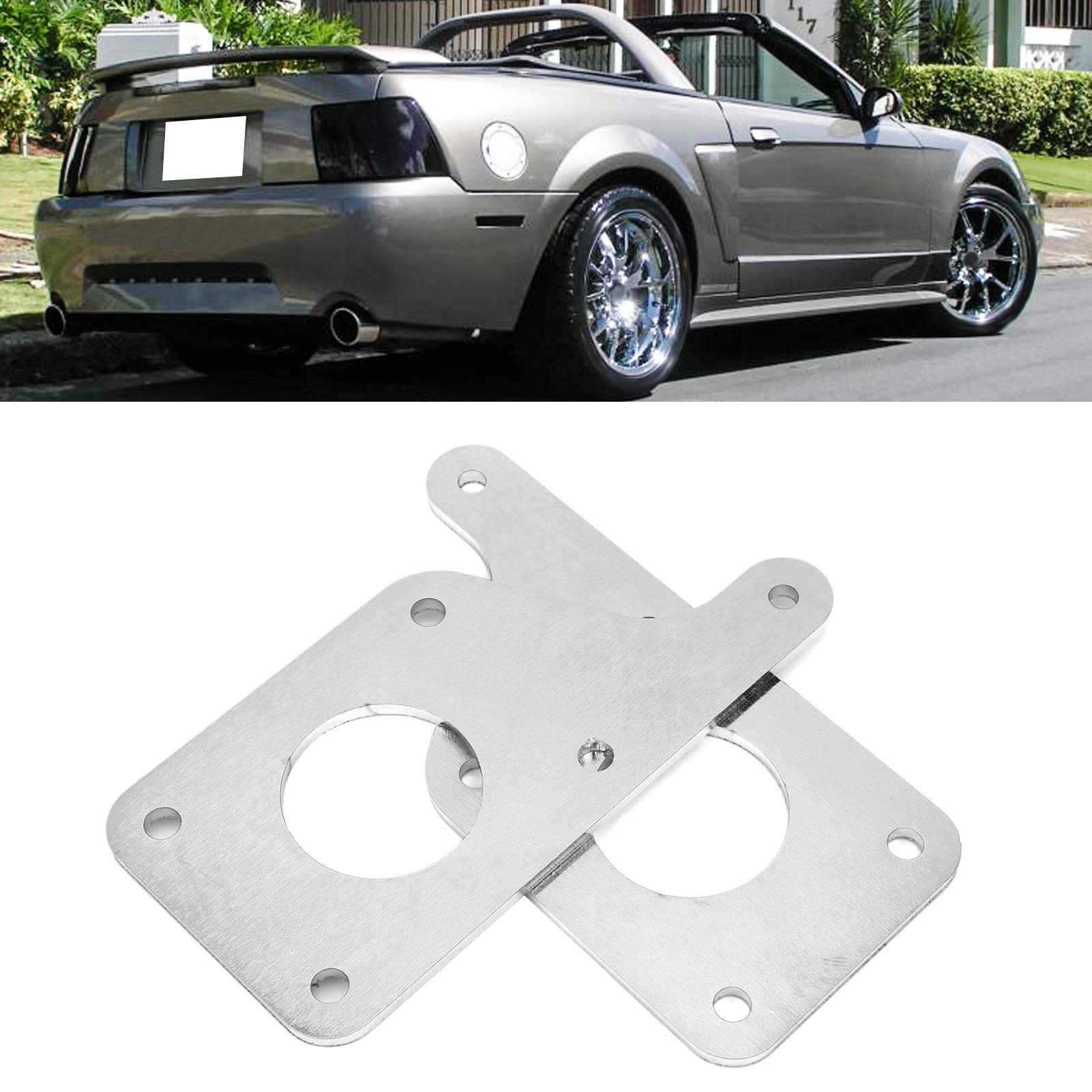 Stainless Steel Engine Swap Adapter Plates 3013-09 for Mustang 1979-2004 with 5.3L 5.7L 6.0L LS/LSX Engines - High Performance Motor Mount Brackets for LS Engine Conversion & Custom Builds