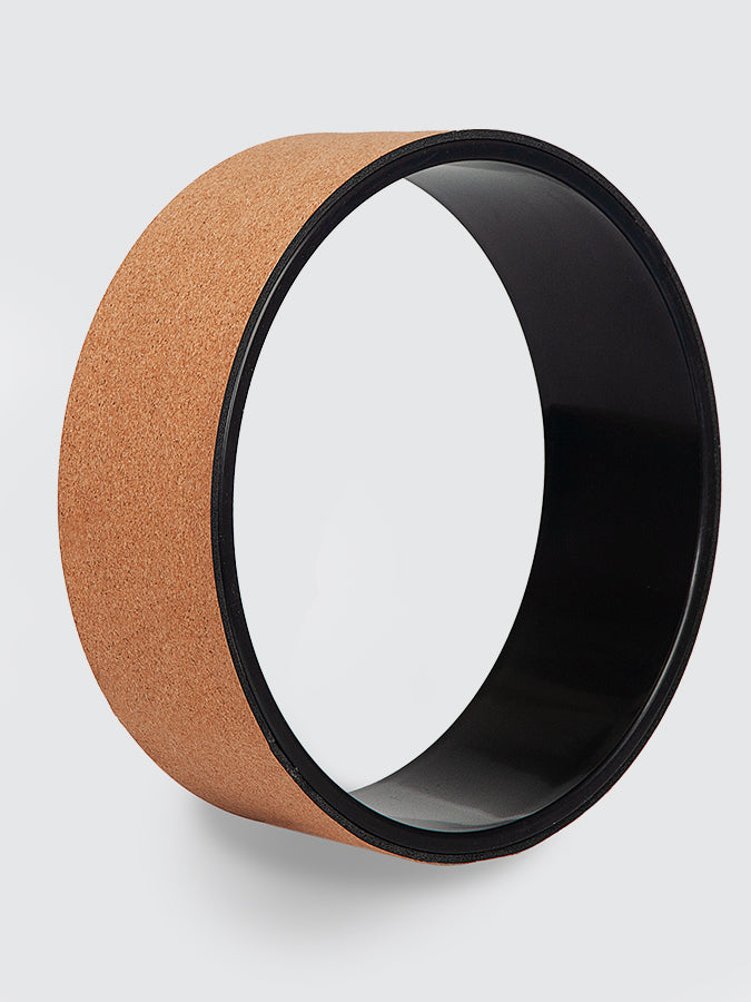 Premium Cork Yoga Wheel for Back Stretching & Flexibility - Eco-Friendly Yoga Prop for Home & Studio Workouts - Perfect for Yoga, Pilates & Mobility Training
