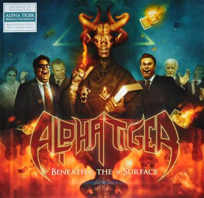 Alpha Tiger - Beneath The Surface Limited Edition Red Vinyl LP (Gatefold Cover) | Heavy Metal Music for Collectors & Audiophiles | Perfect for Home Listening & Vinyl Collections