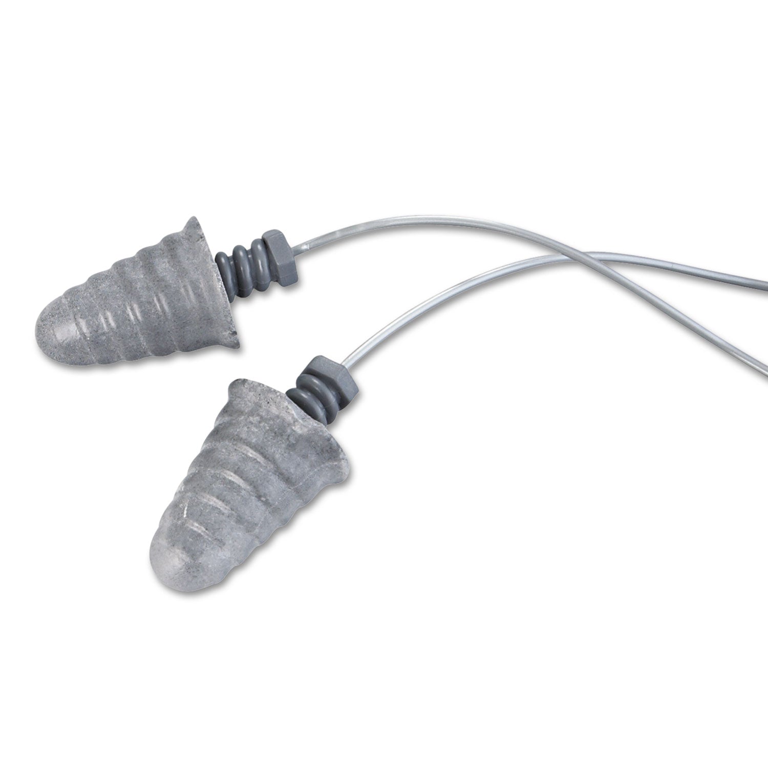 3M™ E A R Skull Screws Earplugs with Cord - 32 dB Noise Reduction Rating (NRR), Gray, 120 Pairs - Ideal for Construction, Shooting, Concerts & Loud Work Environments