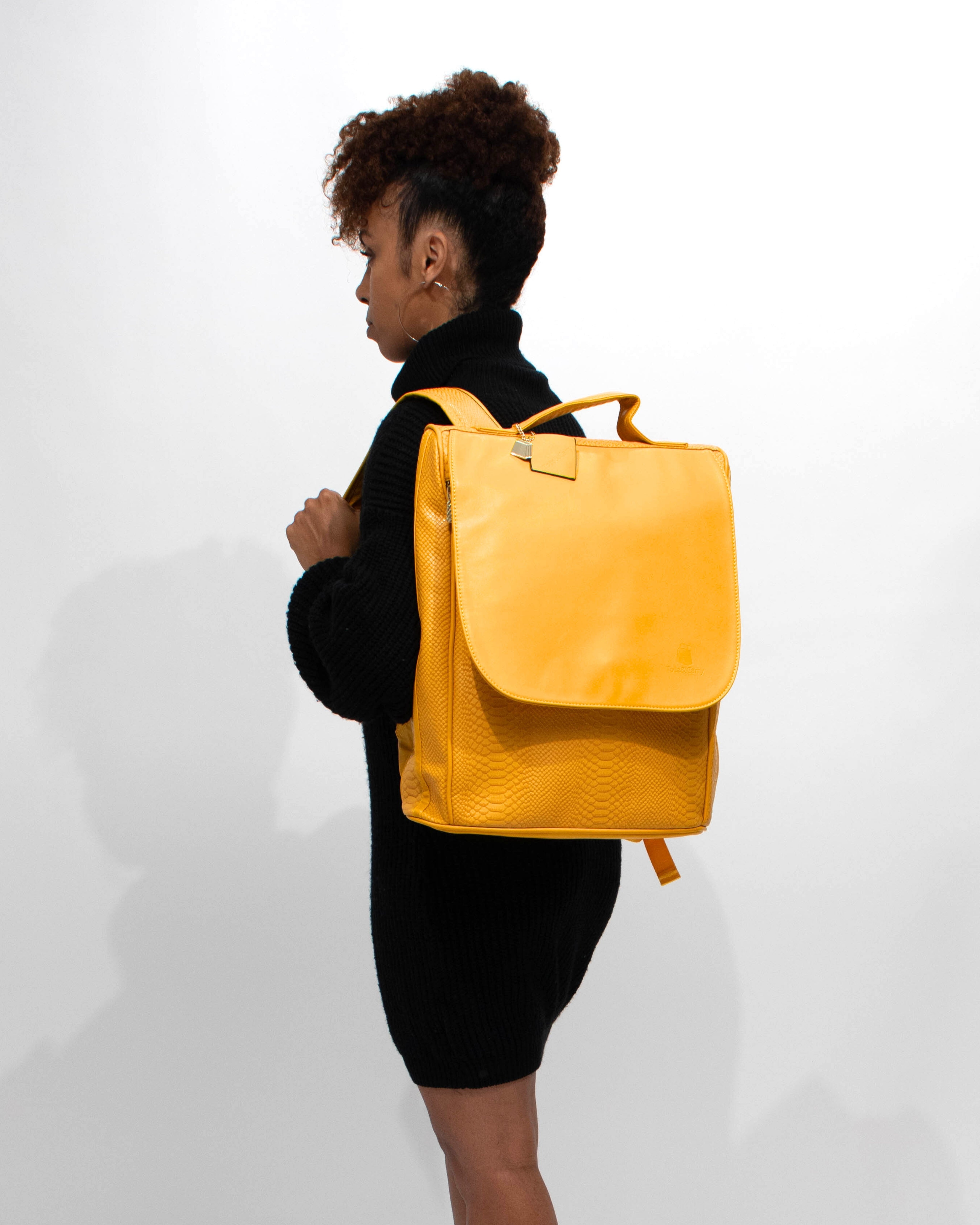 Apollo 1 Mustard Yellow Backpack - Durable Travel & School Backpack for Men & Women | Perfect for Hiking, Commuting & College