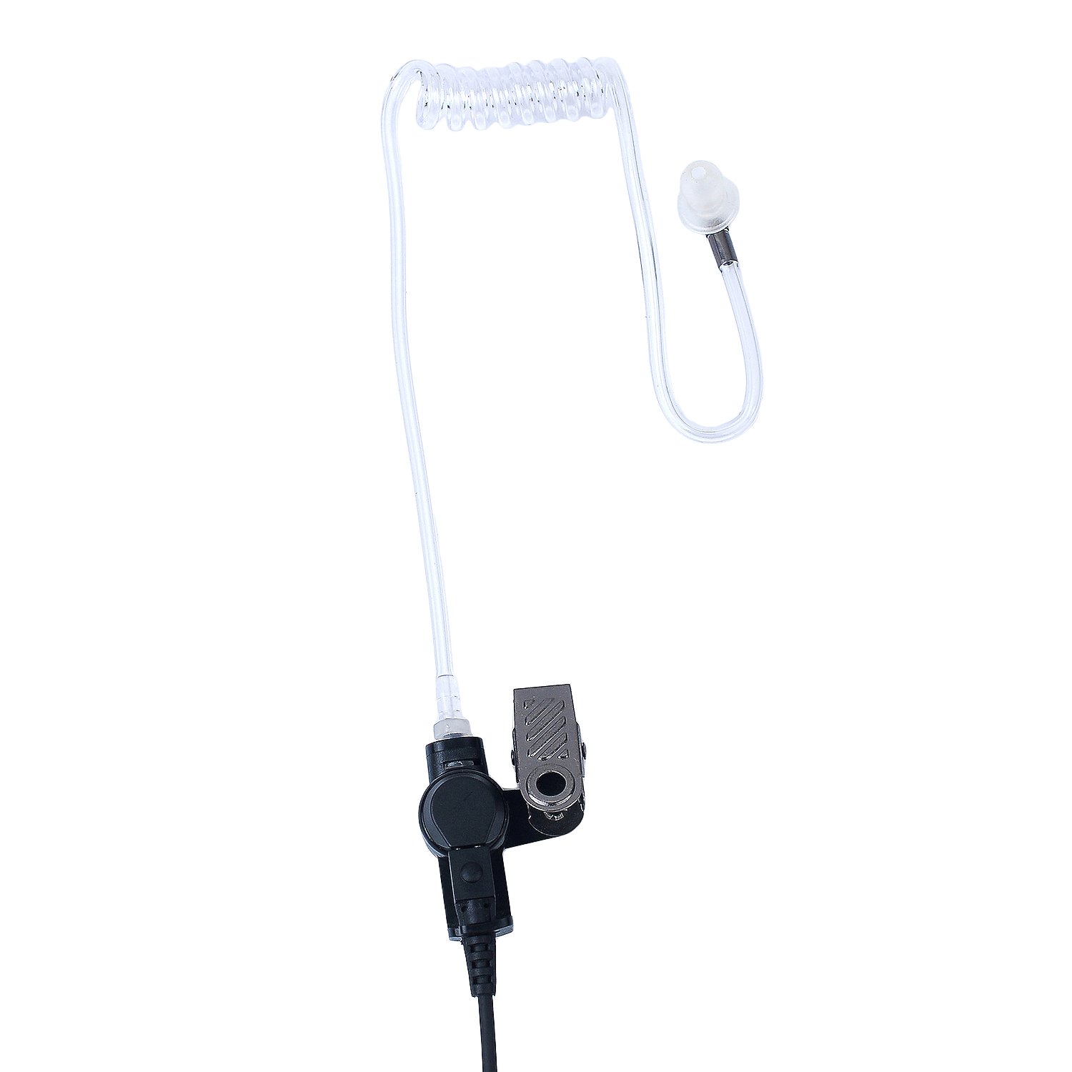 10 Pack Clear Acoustic Coil Tube Replacement for Two-Way Radio Security Earpiece & Headset with Connector - Perfect for Law Enforcement, Security Guards, and Event Staff Communication