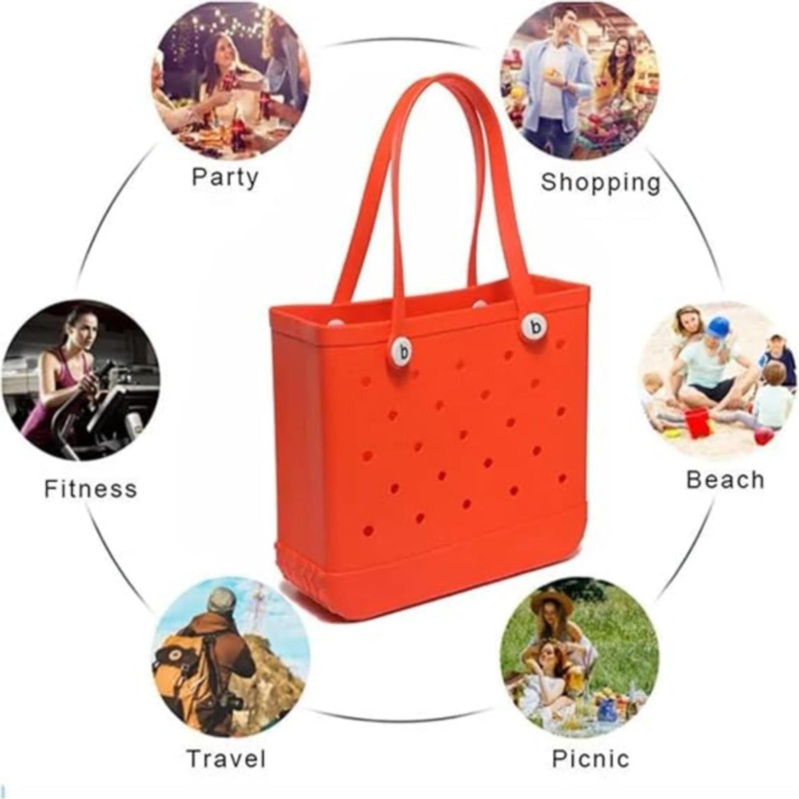 Waterproof Beach Tote Bag - Washable for Pool & Boat Sports