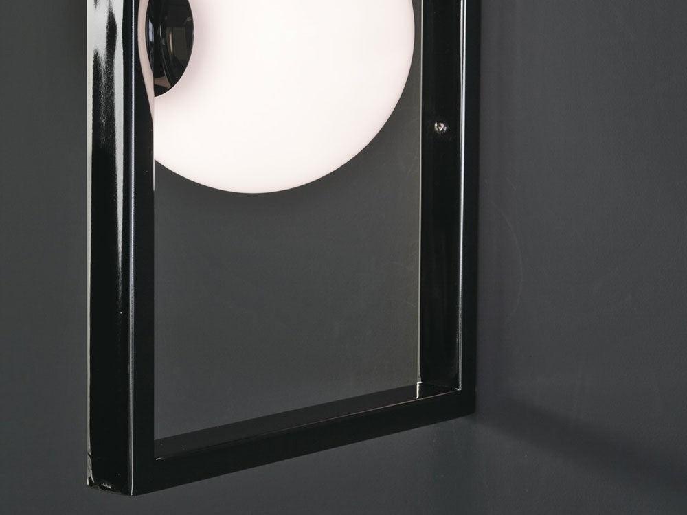 Modern Mondrian Style Glass Wall Sconce - Geometric Art Deco Lighting Fixture for Living Room, Bedroom, or Hallway Decor