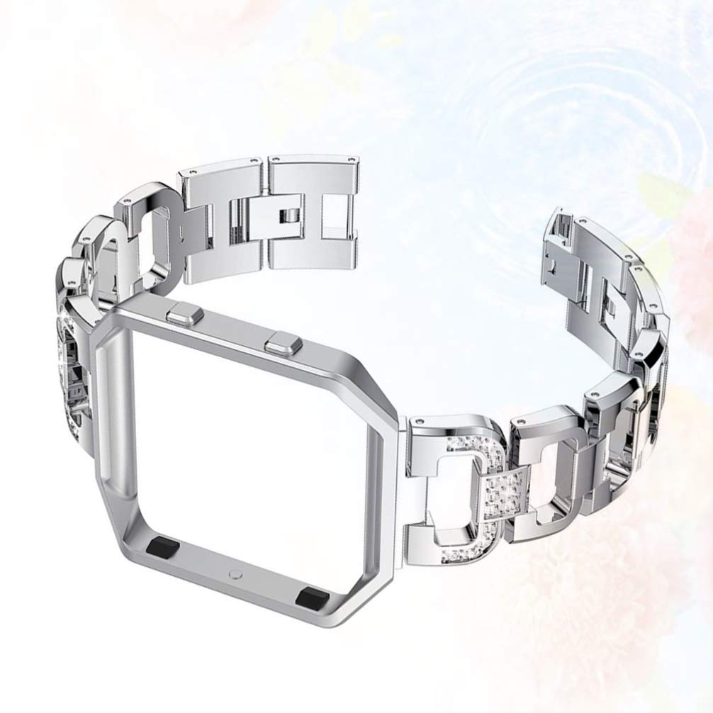 Premium Metal Watch Strap Replacement - Elegant Rhinestone Smartwatch Band for Women & Men | Compatible with Hemobllo & Other Smartwatches | Perfect for Work, Gym & Everyday Wear