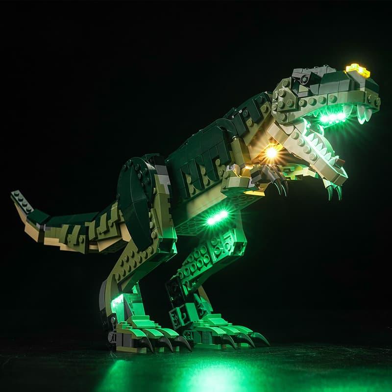 LEGO Creator 3 in 1 T. rex 31151 Light Kit - LED Lighting Set for Dinosaur Building Blocks - Perfect for Night Display & Model Showcase