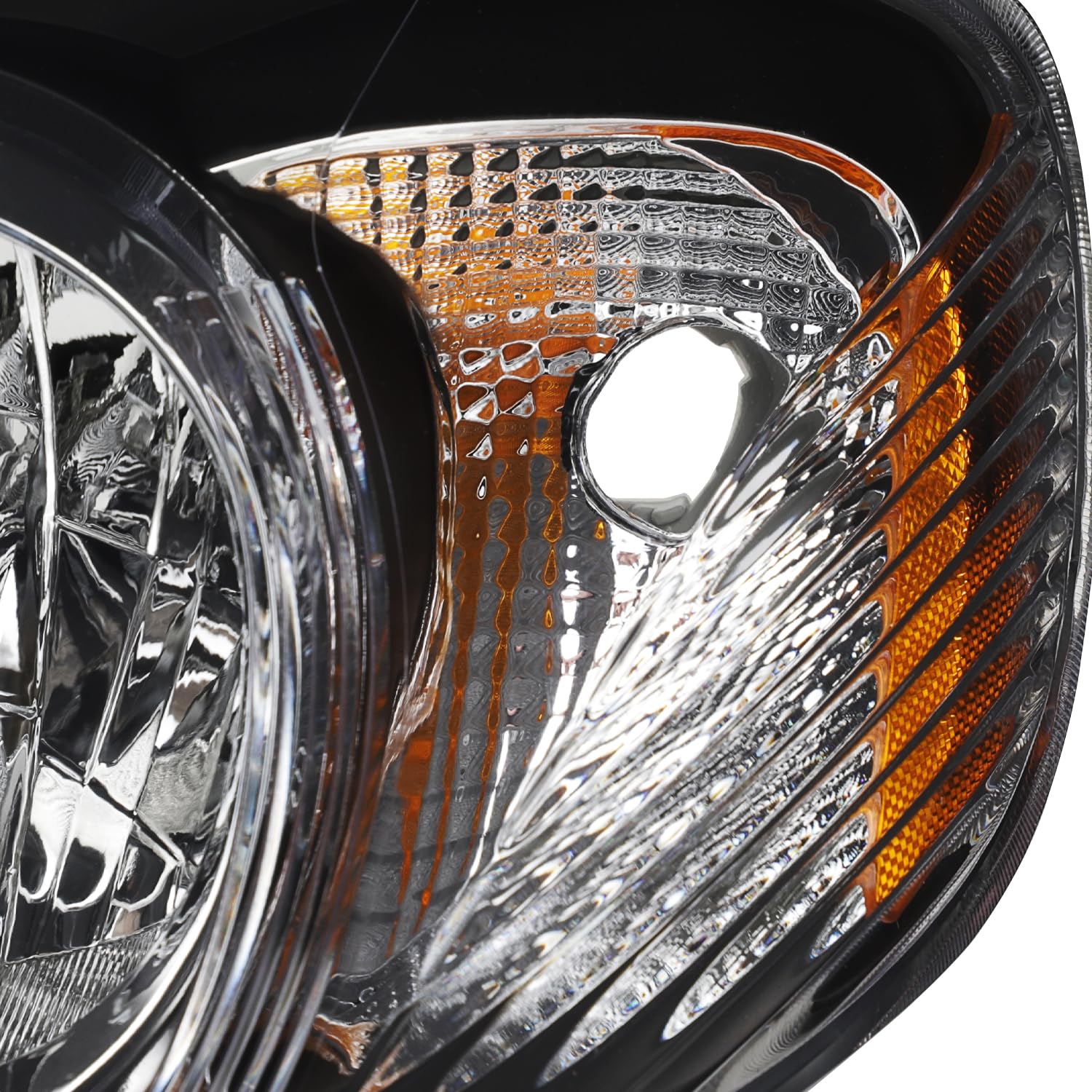 AKKON - OEM Replacement Black Headlights for Toyota Corolla - Driver & Passenger Side Headlamps - Perfect for Night Driving & Foggy Conditions