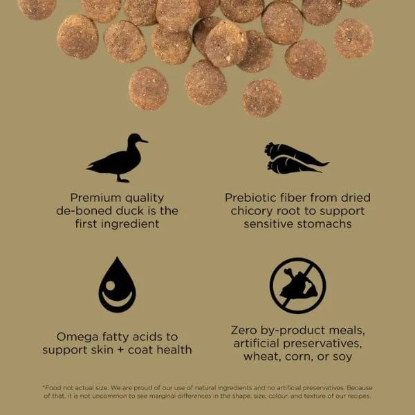 Go! Solutions Sensitivities Limited Ingredient Grain-Free Duck Recipe Dry Dog Food - Hypoallergenic & Digestive Support for Dogs with Food Allergies - Perfect for Sensitive Stomach & Skin Health