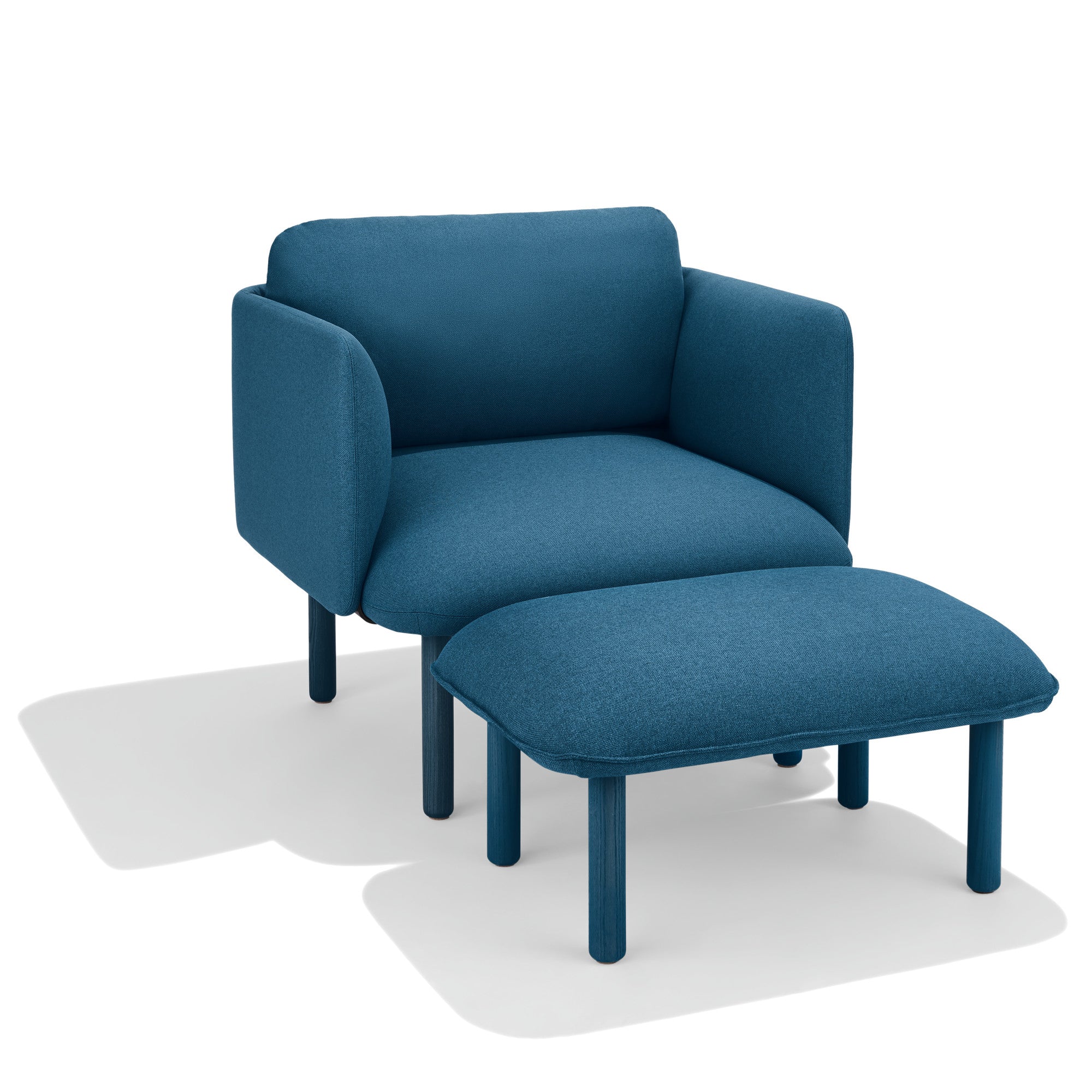 QT Low Lounge Chair - Modern Minimalist Accent Chair for Living Room, Bedroom, or Office - Perfect for Relaxing, Reading, and Lounging