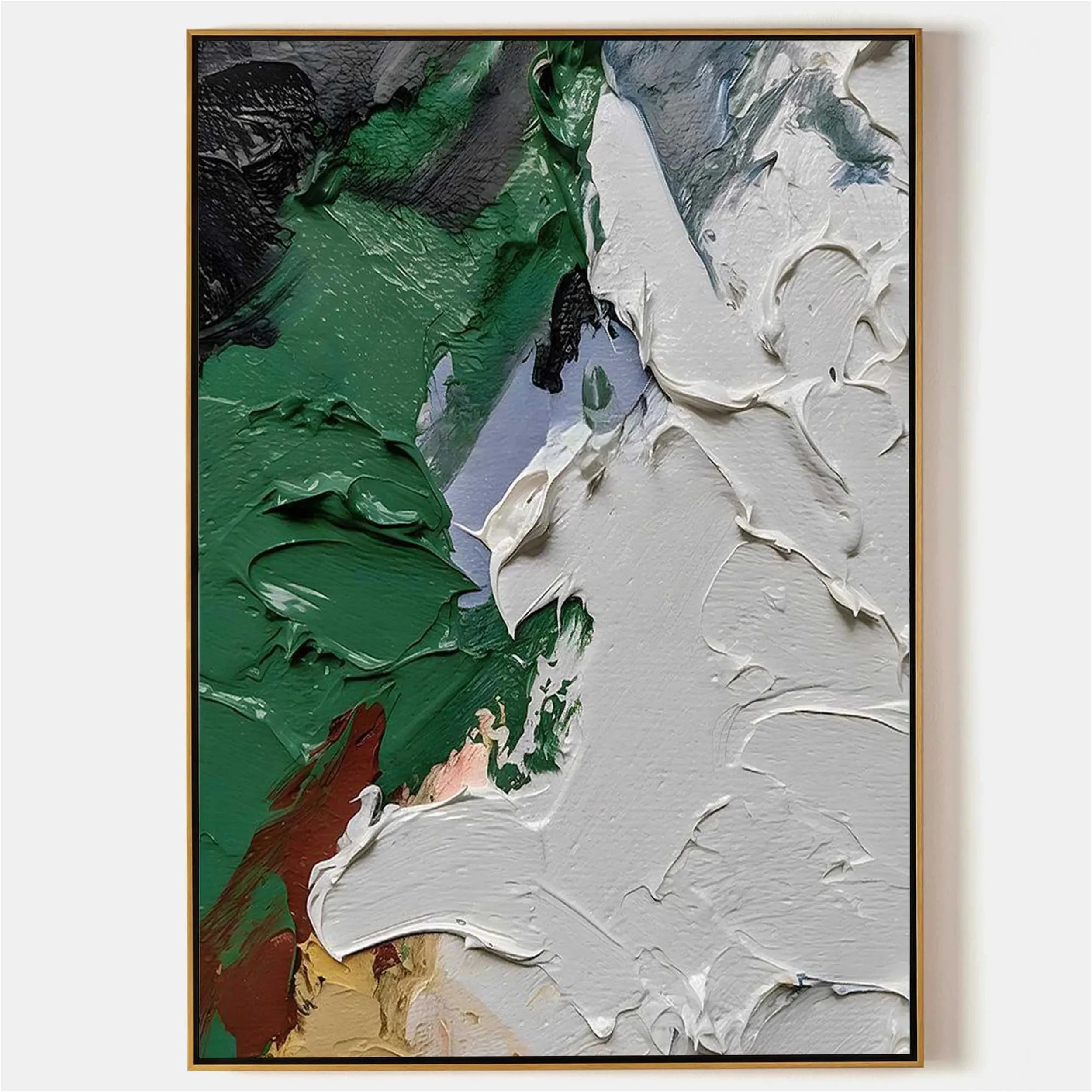 Blue & Green Abstract Wall Art Print #BG064 - Modern Home Decor for Living Room, Bedroom & Office