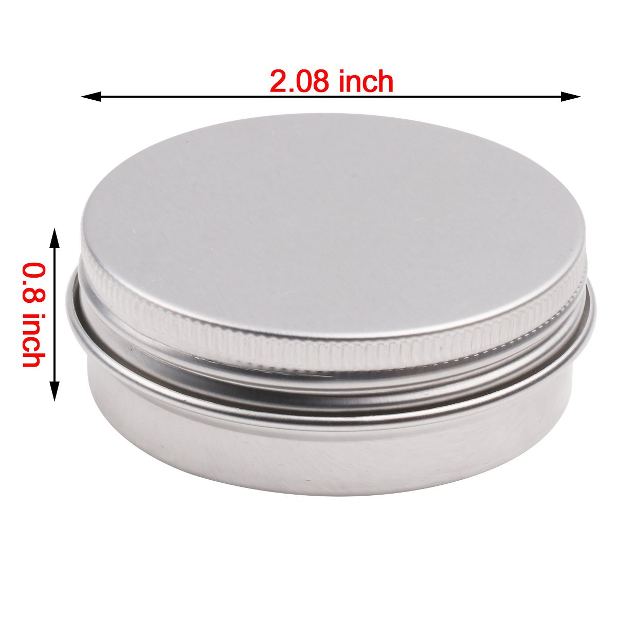 CHICTRY 30 Pack Small Round Leak-Proof Aluminum Storage Containers with Screw Top Lids - Airtight Metal Tin Cans for Travel, Cosmetic Samples, Candy, Vitamins, DIY Lip Balm & Candle Making - Perfect for Home Organization and Craft Projects
