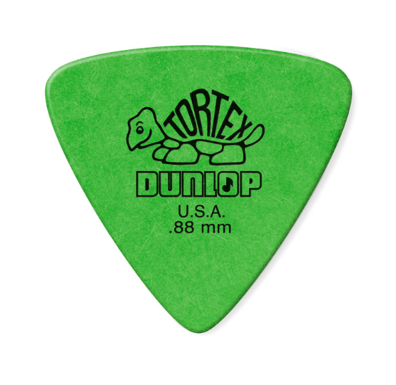 Dunlop Tortex® Triangle Guitar Pick .88mm - Perfect for Acoustic & Electric Guitar Playing, Strumming & Picking