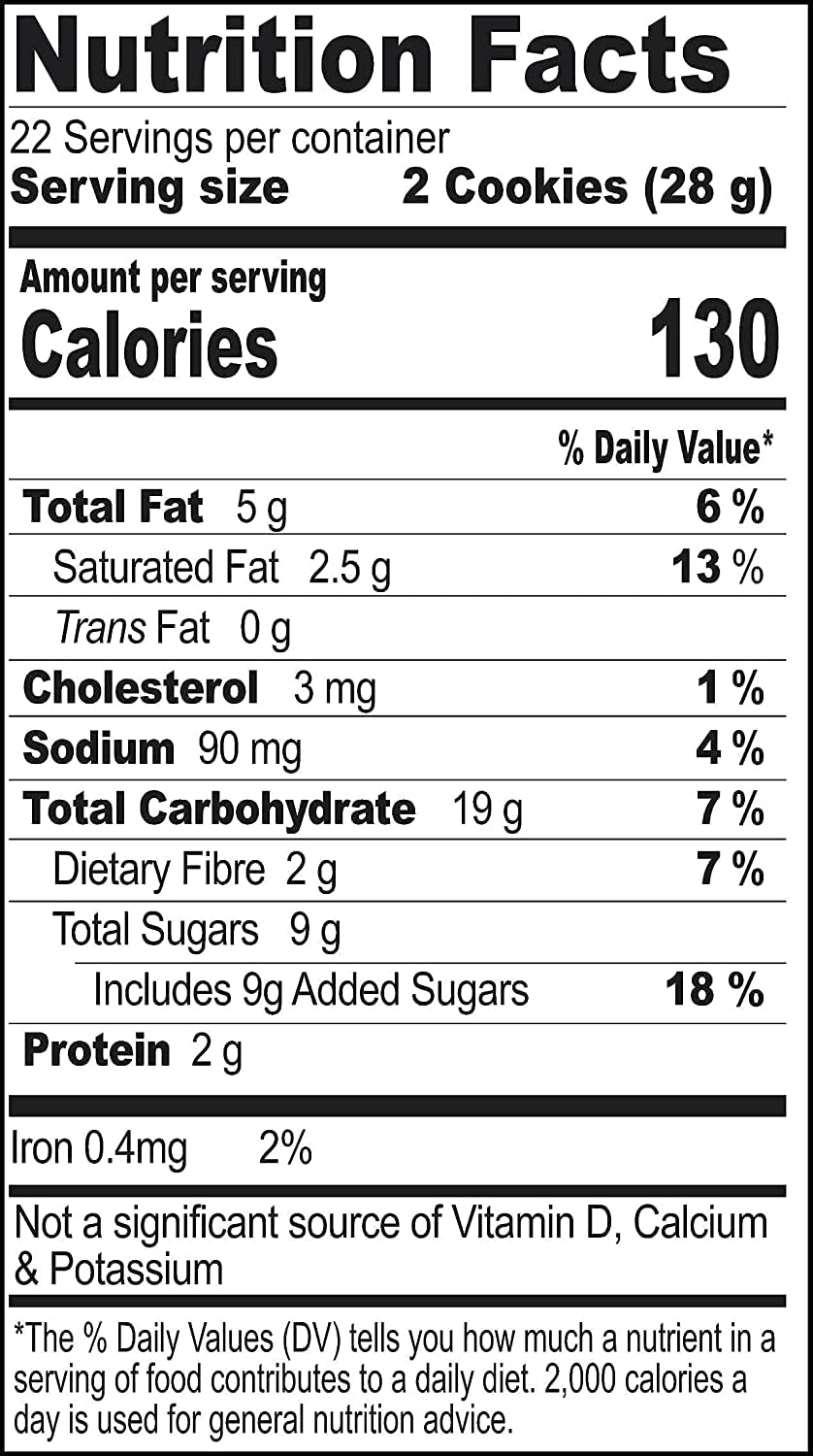 Britannia Punjabi Whole Wheat Cookies 21.9oz (620g) - Pack of 30 - Healthy & Crispy Digestive Biscuits - Perfect for Breakfast, Tea Time & Office Snacks - Great with Coffee or Milk - Vegetarian Friendly