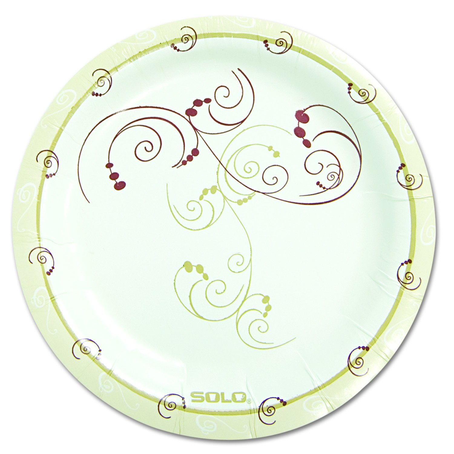 SOLO Symphony Paper Dinner Plates 6 Inch, Tan - 125 Count per Pack (8 Packs) | Disposable Eco-Friendly Plates for Parties, Picnics, BBQs & Catering Events
