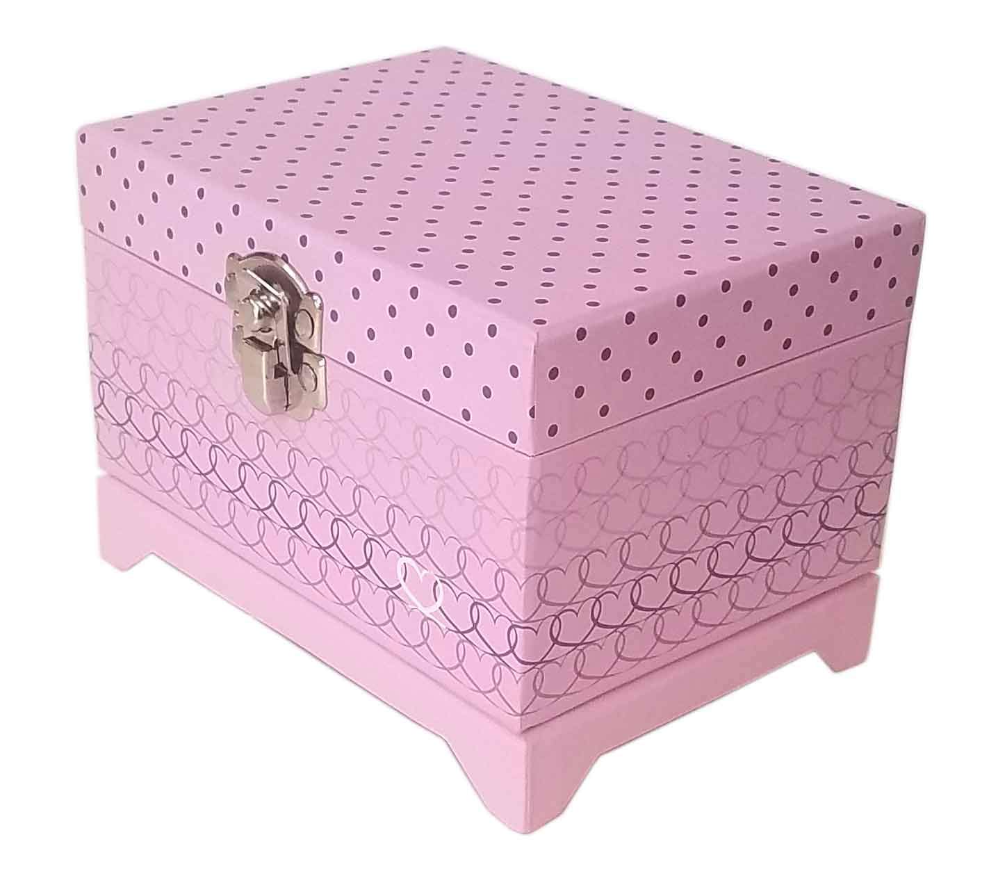 Elegant Pink Heart Ballerina Music Box - Perfect for Weddings, Anniversaries & Romantic Gifts