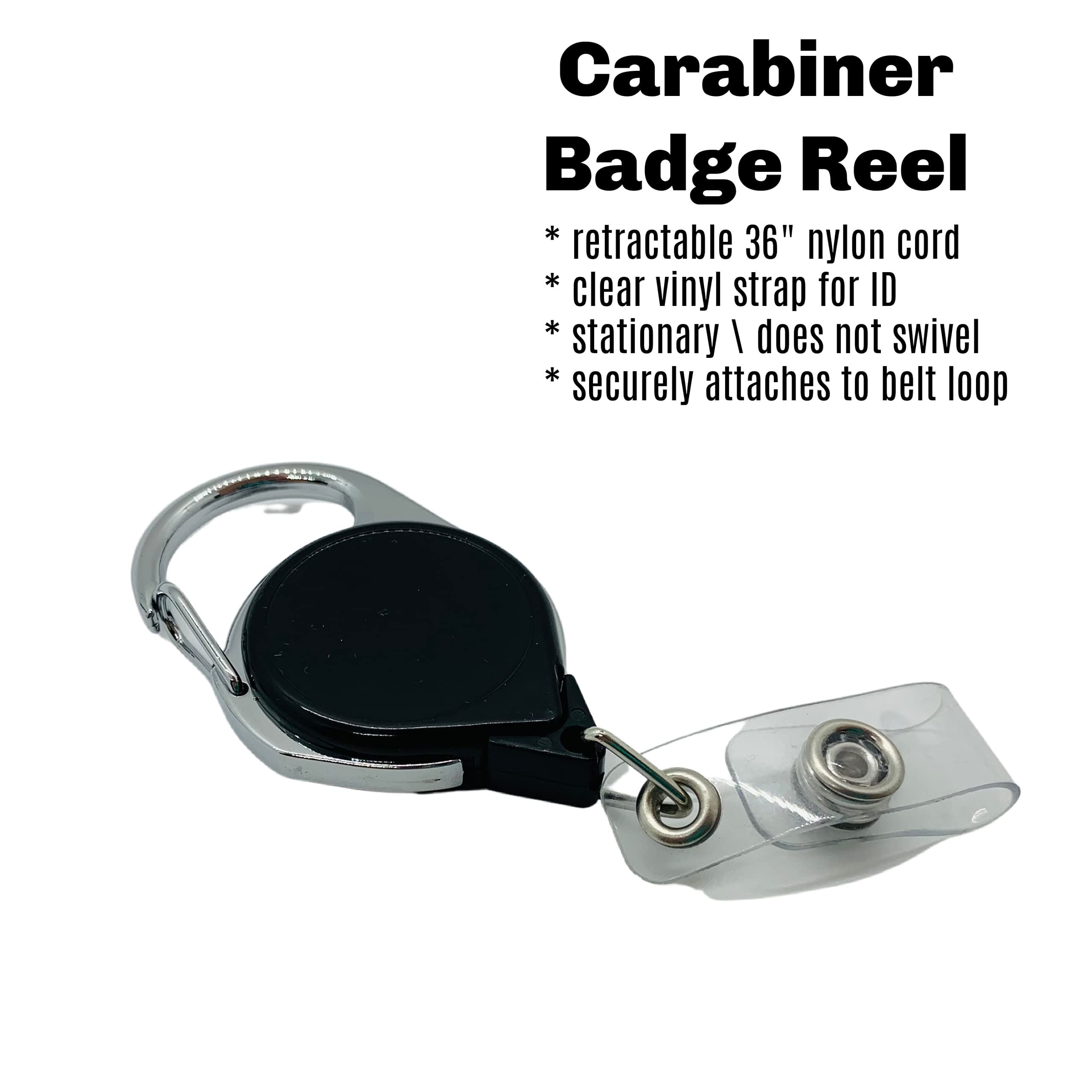 Pharmacist ID Badge Reel - Retractable Nurse Name Tag Clip for Healthcare Professionals