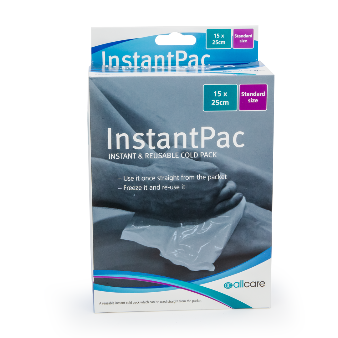 Allcare Instant Cold Pack - 15cm x 25cm Reusable Ice Pack for Pain Relief, Swelling, Injuries & First Aid - Perfect for Sports, Muscle Soreness & Post-Surgery Recovery