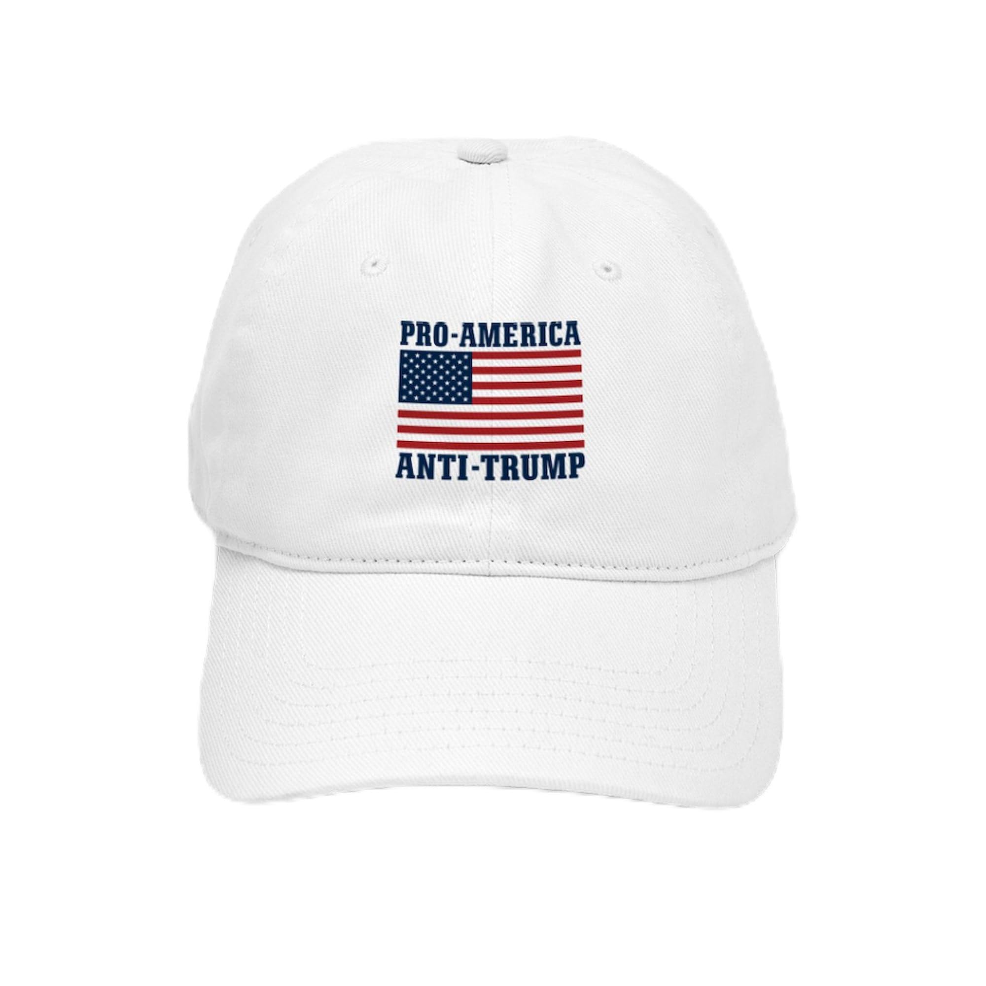 Anti Trump Adjustable Baseball Cap - Patriotic Political Hat for Men & Women - Wear to Rallies, Protests & Everyday Outfits