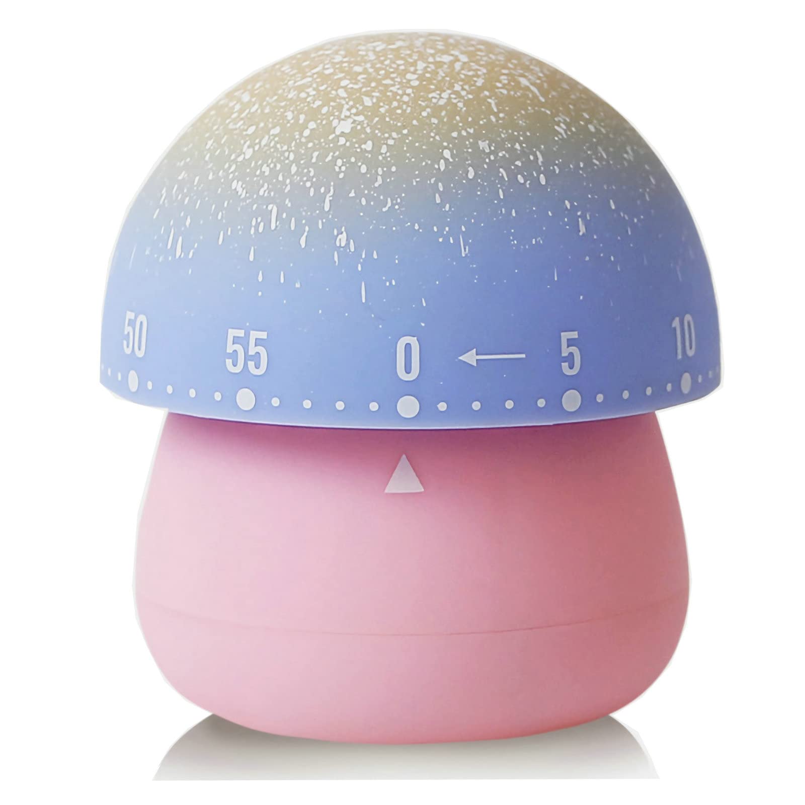 60-Minute Wind Up Mechanical Kitchen Timer - Cute Mushroom-Shaped Manual Countdown Timer for Cooking, Baking, Study & Classroom (Pink) | Perfect for Kids, Home Chefs & Teachers