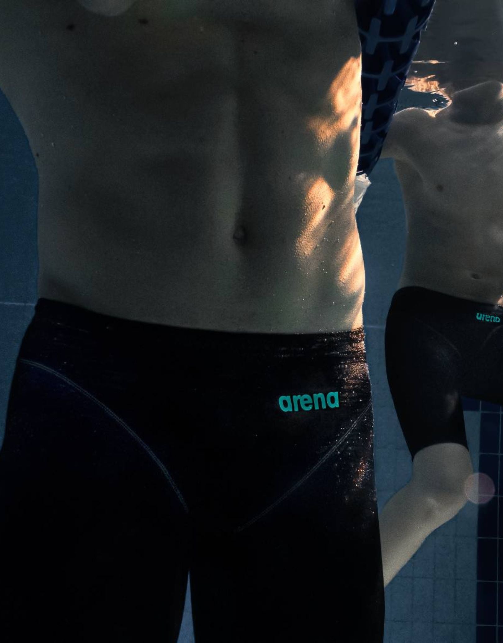 Powerskin Impulso Jammer Wetsuit - Black/Teal for Surfing, Diving & Water Sports | High-Performance Swimwear