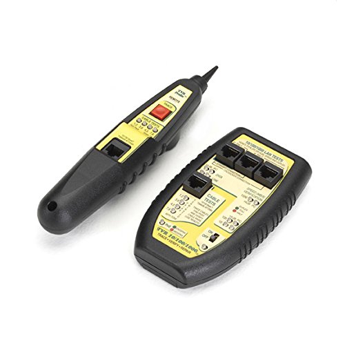 Black Box TVR 10/100/1000 Network Cable Tester TS029A-R5 - Professional Ethernet Tester for LAN, Cat5, Cat6, Cat7 Cables - Ideal for IT Technicians, Network Installations & Home Office Setup