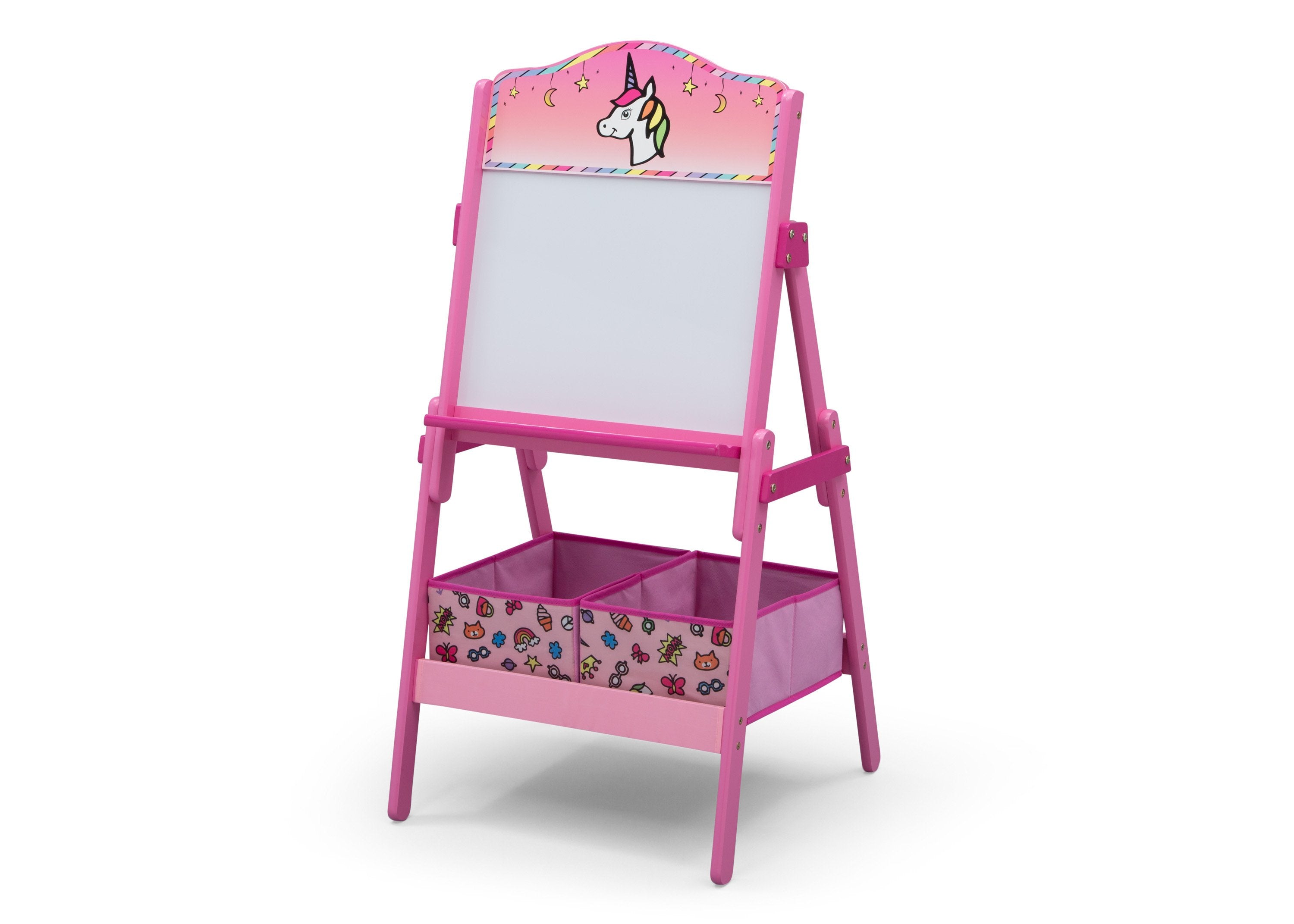 Rainbow Dreams Wooden Activity Easel with Storage - Kids Art Station for Painting & Drawing - Perfect for Home, Classroom & Playroom Creativity
