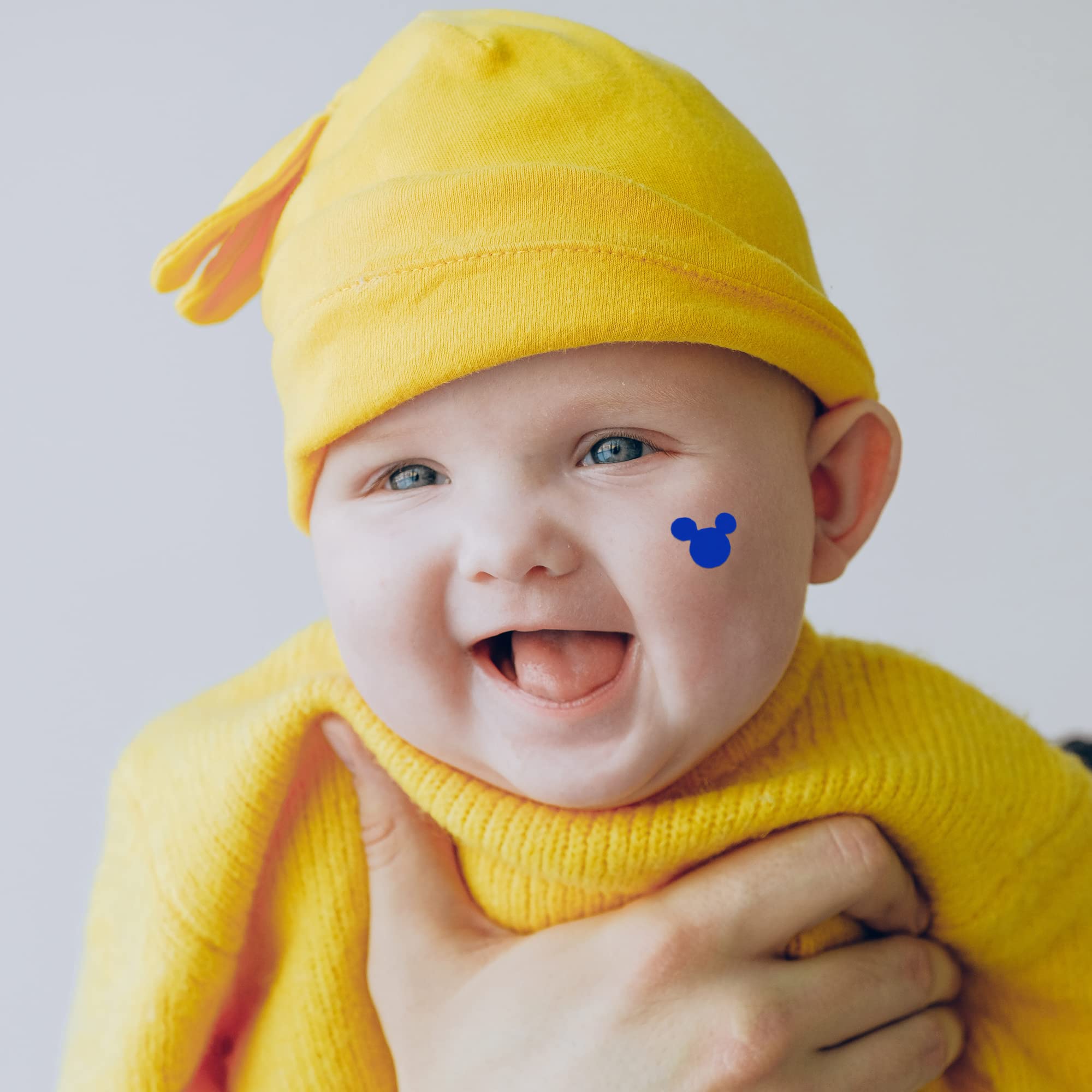 Comet Busters Cute Blue Baby Bindis - 6mm Kids Face Decoration Stickers (BB033) for Parties, Halloween & Festive Celebrations