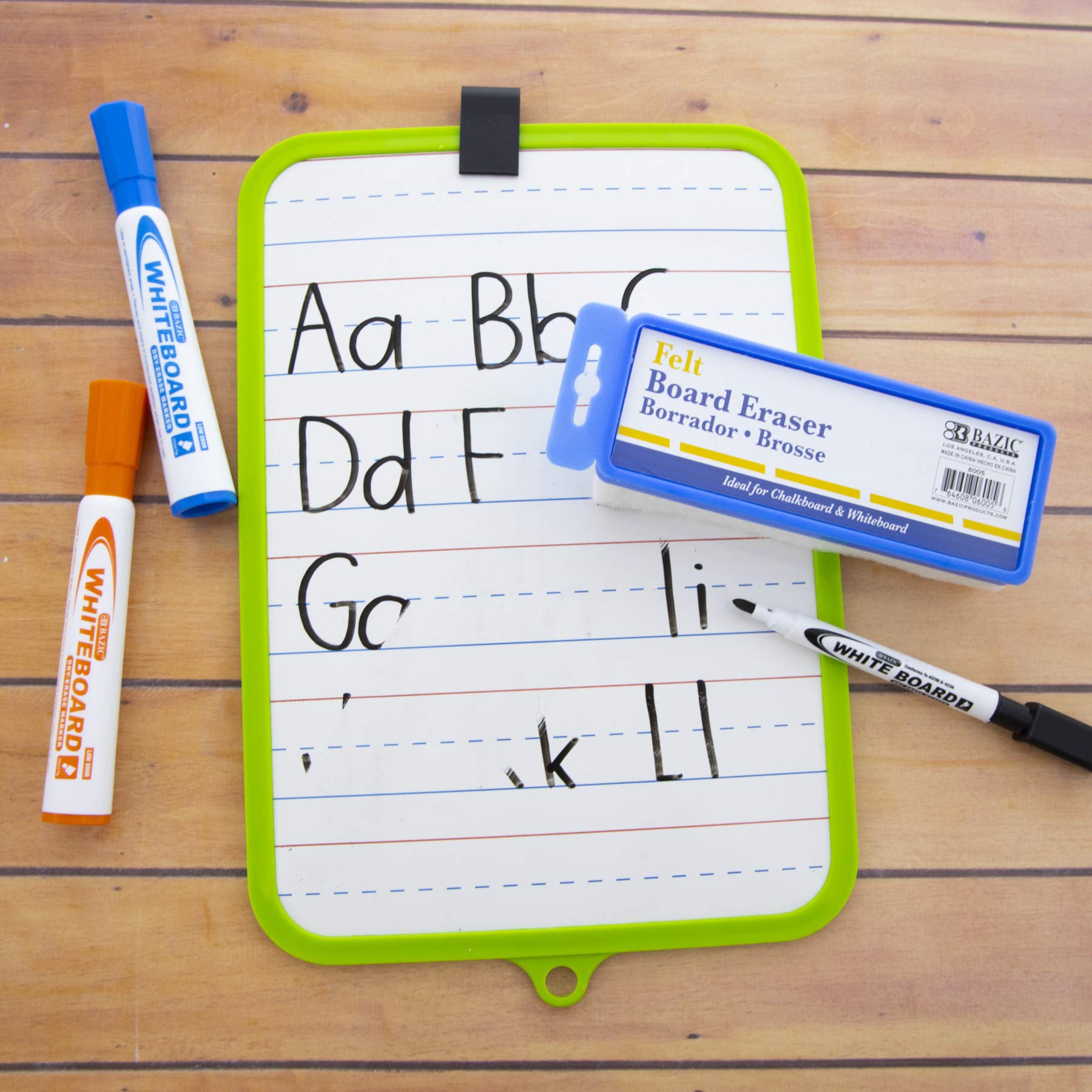 BAZIC 144-Pack Dustless Chalkboard & Whiteboard Erasers - Felt Blackboard Cleaner for Teachers, Classrooms & Offices - Ideal for Schools, Home Learning & Office Meetings
