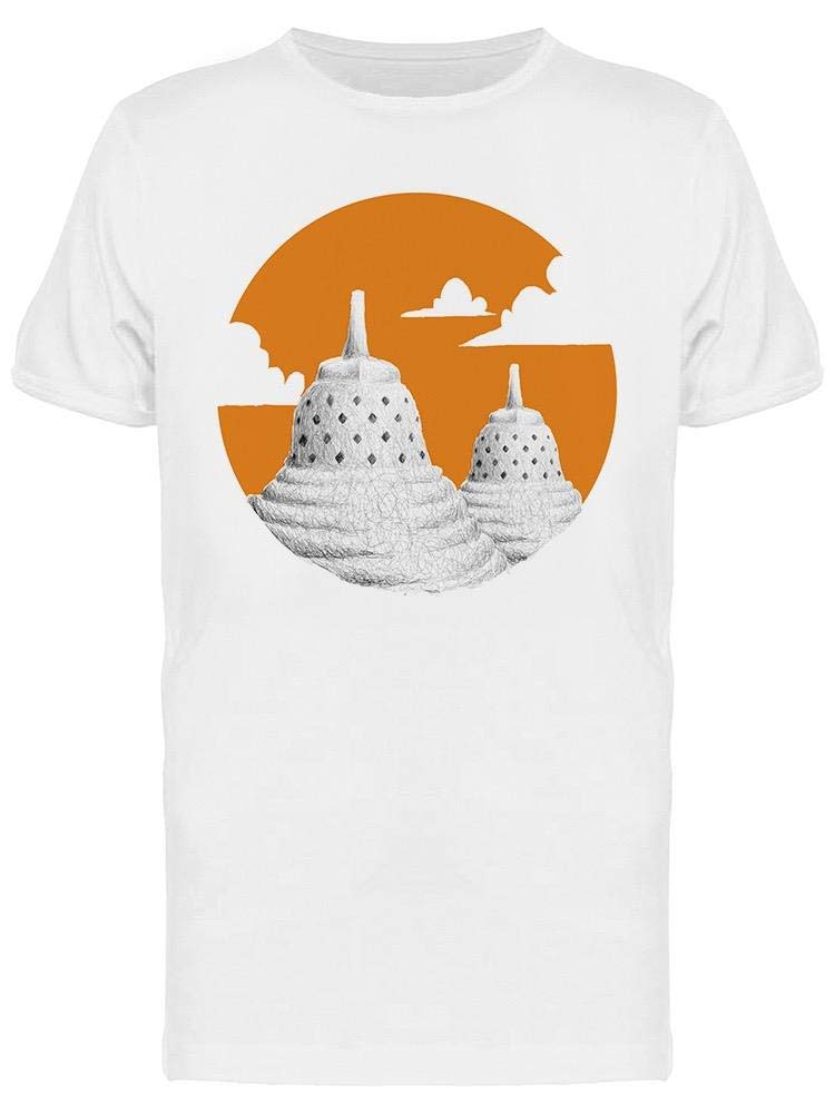 Men's Temple Scribble Art Graphic T-Shirt - Casual Streetwear Tee for Urban Fashion & Everyday Wear