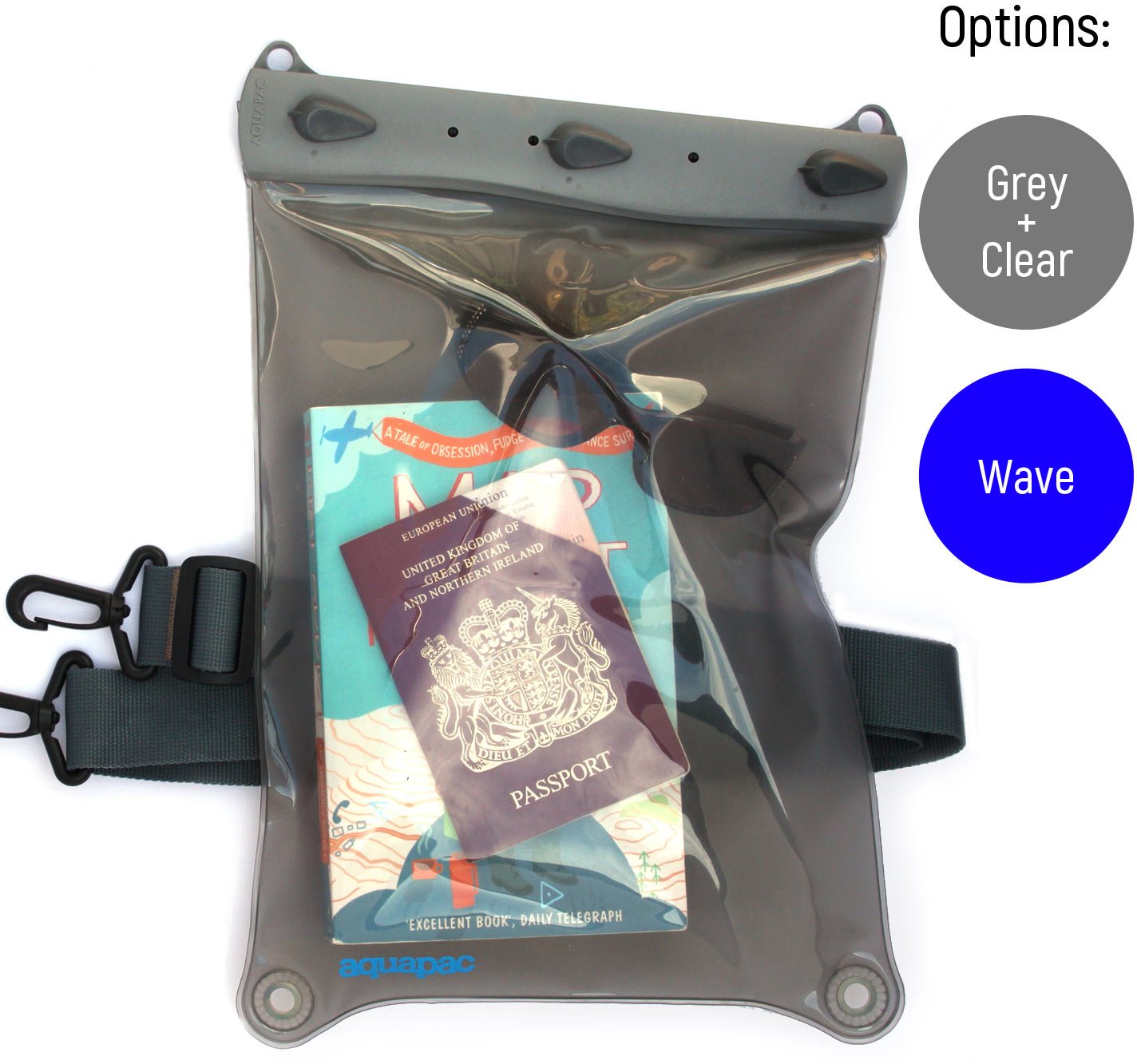 Aquapac Large Waterproof Shoulder Case - IPX8 Certified Dry Bag for Hiking, Kayaking & Outdoor Adventures - Keep Your Gear Safe in Any Weather