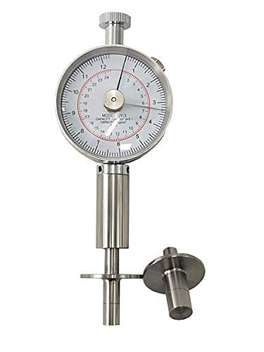 Premium GY-3 Fruit Hardness Tester Penetrometer - Dual Measuring Heads (0.5-12kg/cm² & 1-24kg/cm²) - Accurate Fruit Firmness Meter for Quality Control in Orchards, Farms, and Food Processing Labs