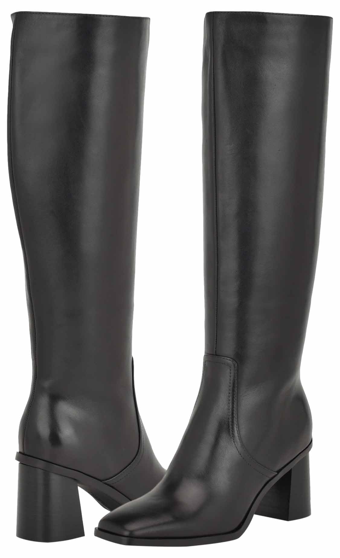 Nine West Women's Dortha Knee High Boots - Stylish Leather Riding Boots for Women, Comfortable Winter & Fall Fashion Footwear - Perfect for Office, Dating & Outdoor Activities