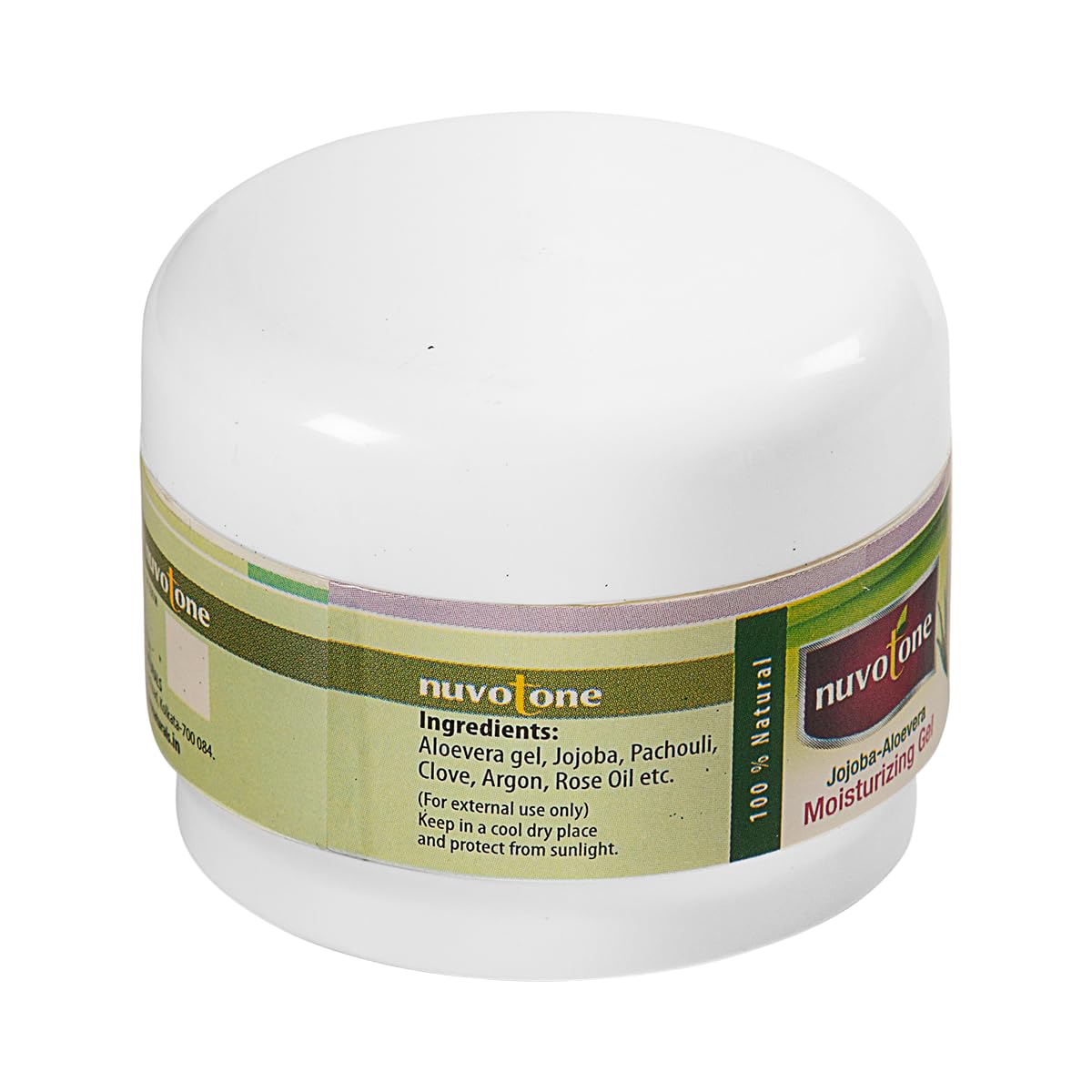 Nuvotone Jojoba & Aloe Vera Moisturizing Gel for Face - Hydrating Face Cream for Women & Men - Lightweight, Non-Greasy Formula (50g) | Perfect for Daily Skincare & Post-Sun Care