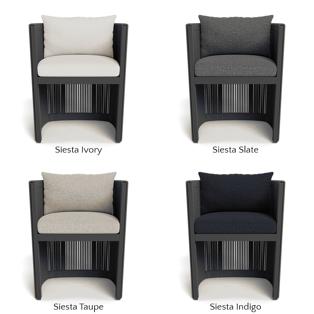 Antigua Outdoor Dining Armchair - Weather-Resistant Patio Chair for Garden, Poolside & Restaurant Use - Comfortable All-Weather Wicker Bistro Chair for Backyard, Deck & Outdoor Entertaining