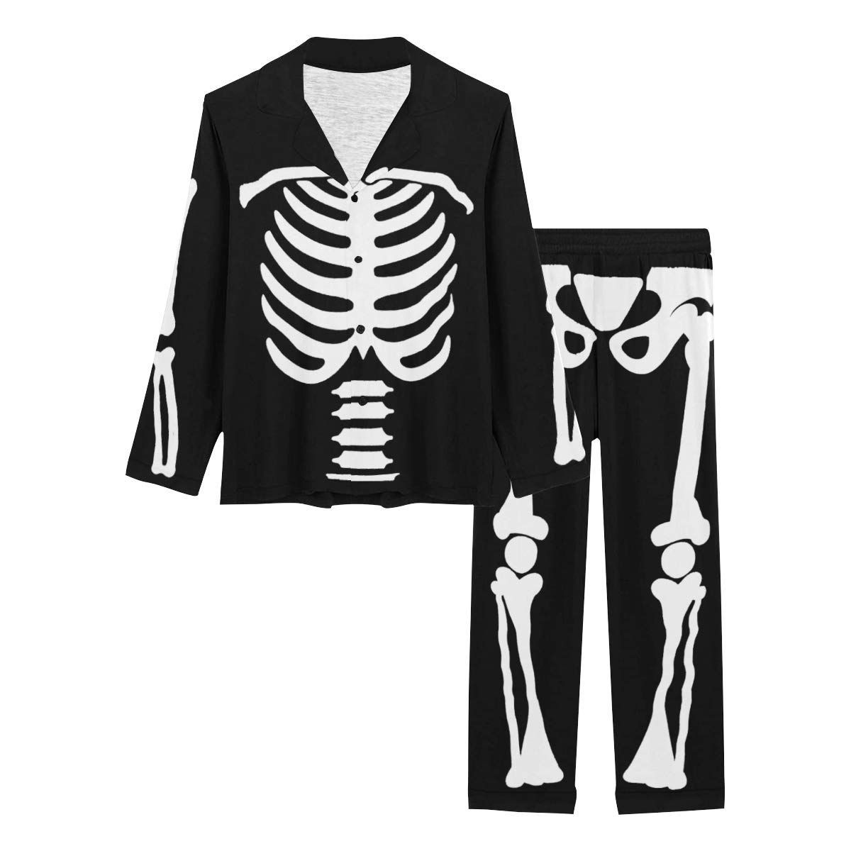 Custom Long Sleeve Women's Pajama Set - Soft Holiday Sleepwear for Halloween, Christmas & Valentine's Day - Cozy Matching Pajamas for Women's Gift & Relaxation
