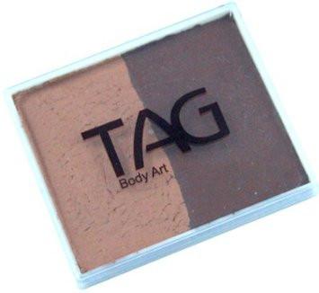 Premium TAG Split Cake Furry (Brown/Mid Brown) - Soft & Durable Artificial Fur for DIY Crafts, Cosplay Costumes, Plush Toys, and Home Decor Projects