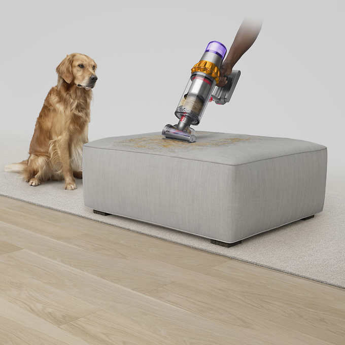 Dyson V15 Detect Total Clean Extra Cordless Stick Vacuum - Powerful Suction for Pet Hair & Deep Cleaning | Lightweight & Cordless for Hardwood Floors & Carpets | Like New Condition (Damaged Box) | Perfect for Home, Office & Car Cleaning