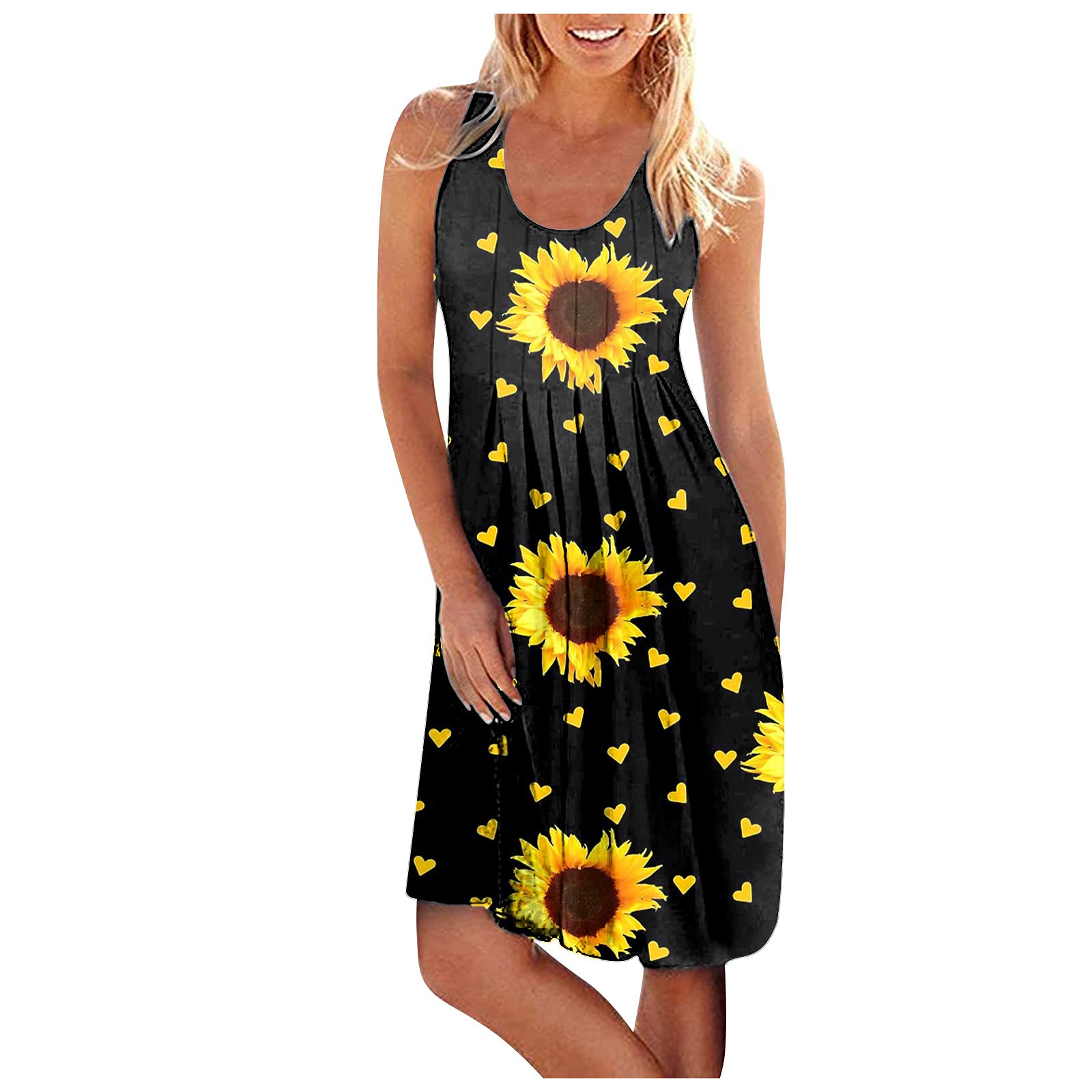 Elegant White Lace Dress for Women | Mauve Summer Dress | Black Slip Dress with African Print (Yellow, XXL) - Perfect for Beach Vacations, Weddings & Summer Parties