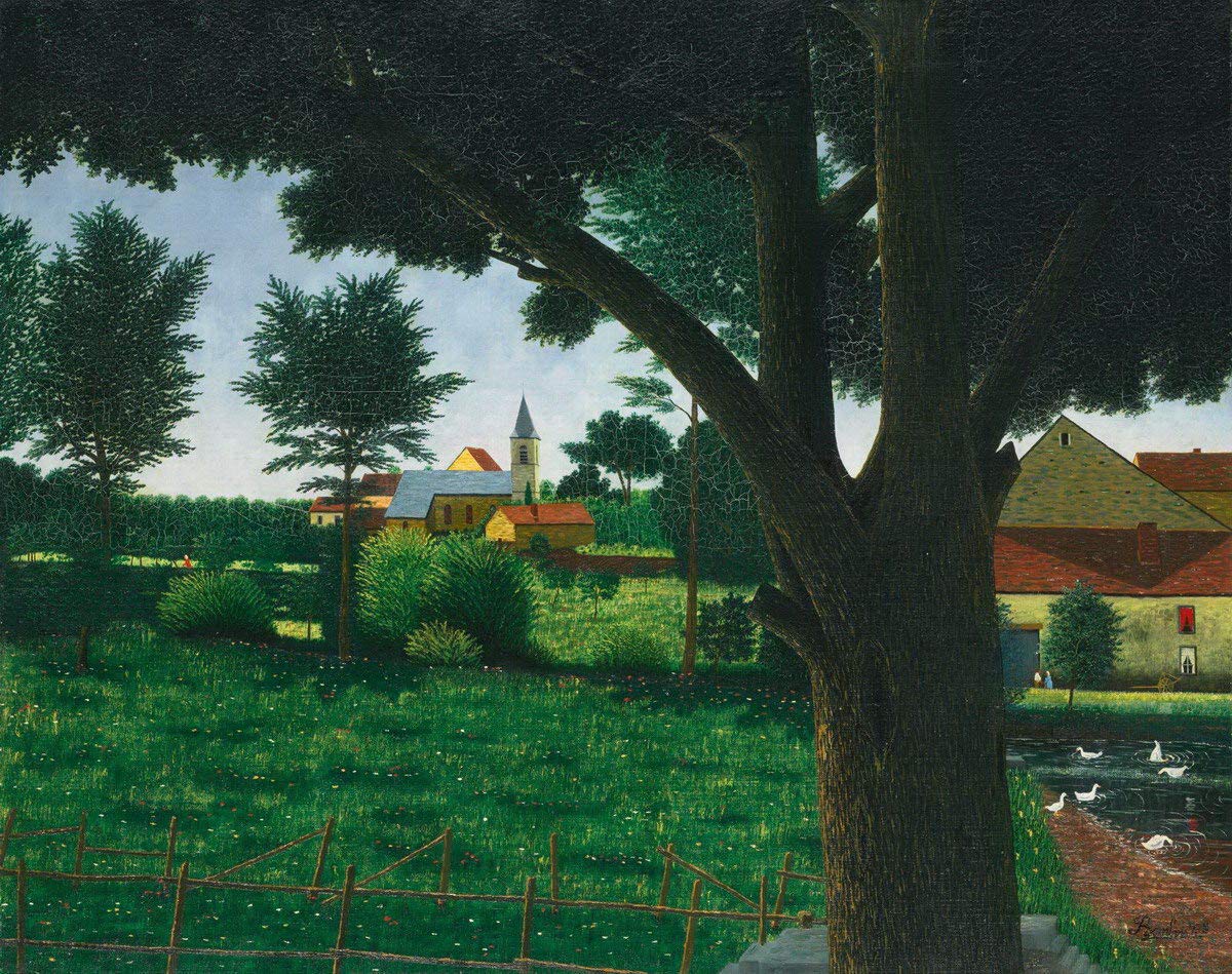Berkin Arts Camille Bombois Giclee Print - Famous Landscape of Grenay Painting Reproduction - Fine Art Poster for Wall Decor | Home, Office & Gallery Display
