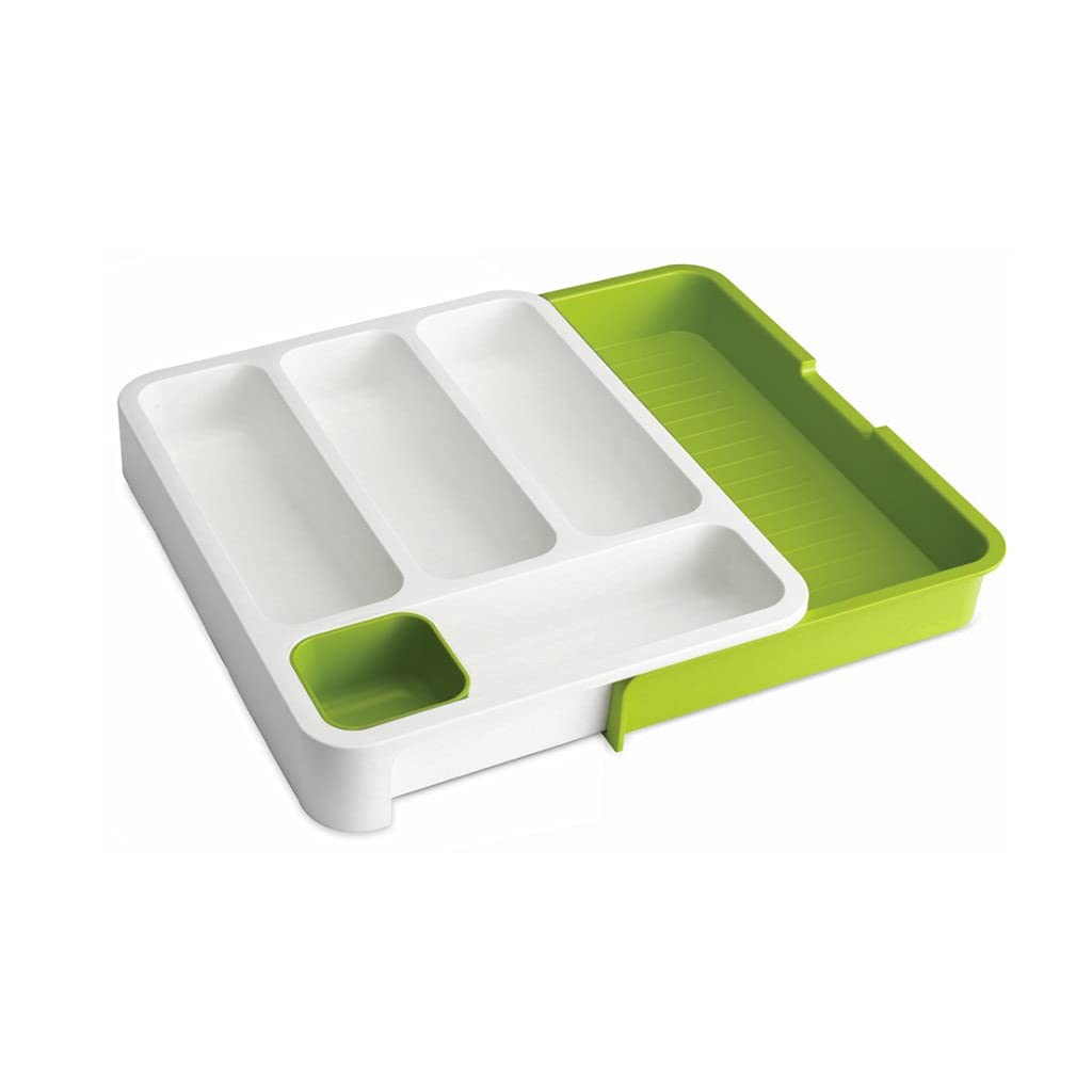 XWOZYDR Kitchen Drawer Organizer - Cutlery Storage Box with Dividers for Forks, Spoons, Chopsticks - Cabinet Utensil Tray for Kitchen Organization (Perfect for Silverware, Flatware & Cooking Tools Storage)