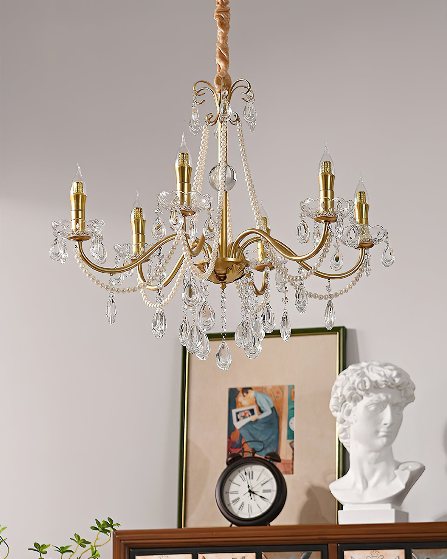 Elegant Allegri Crystal Chandelier - Modern Luxury Ceiling Light Fixture for Dining Room, Living Room & Bedroom Decor