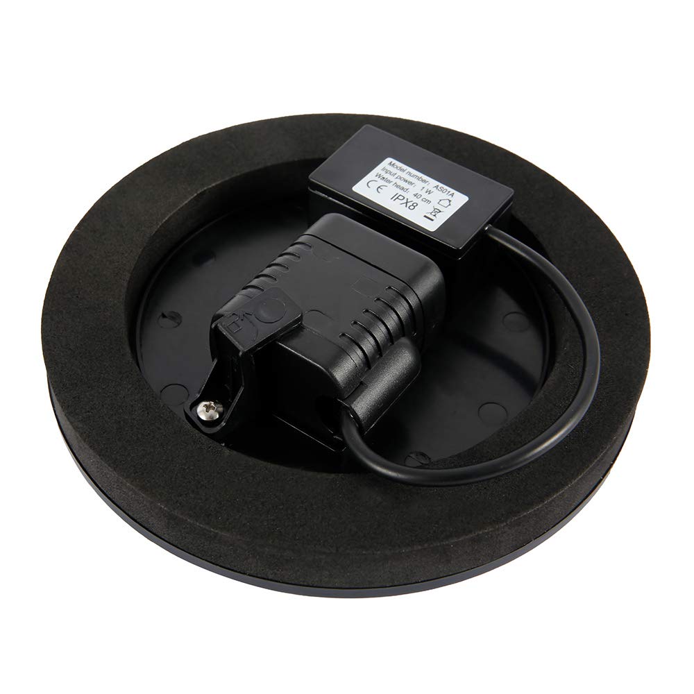 ODOMY 1W Solar Powered Fountain Pump for Bird Bath, Small Pond, Pool, Patio & Garden - Includes Panel Spray Head - Perfect for Outdoor Water Features & Decoration